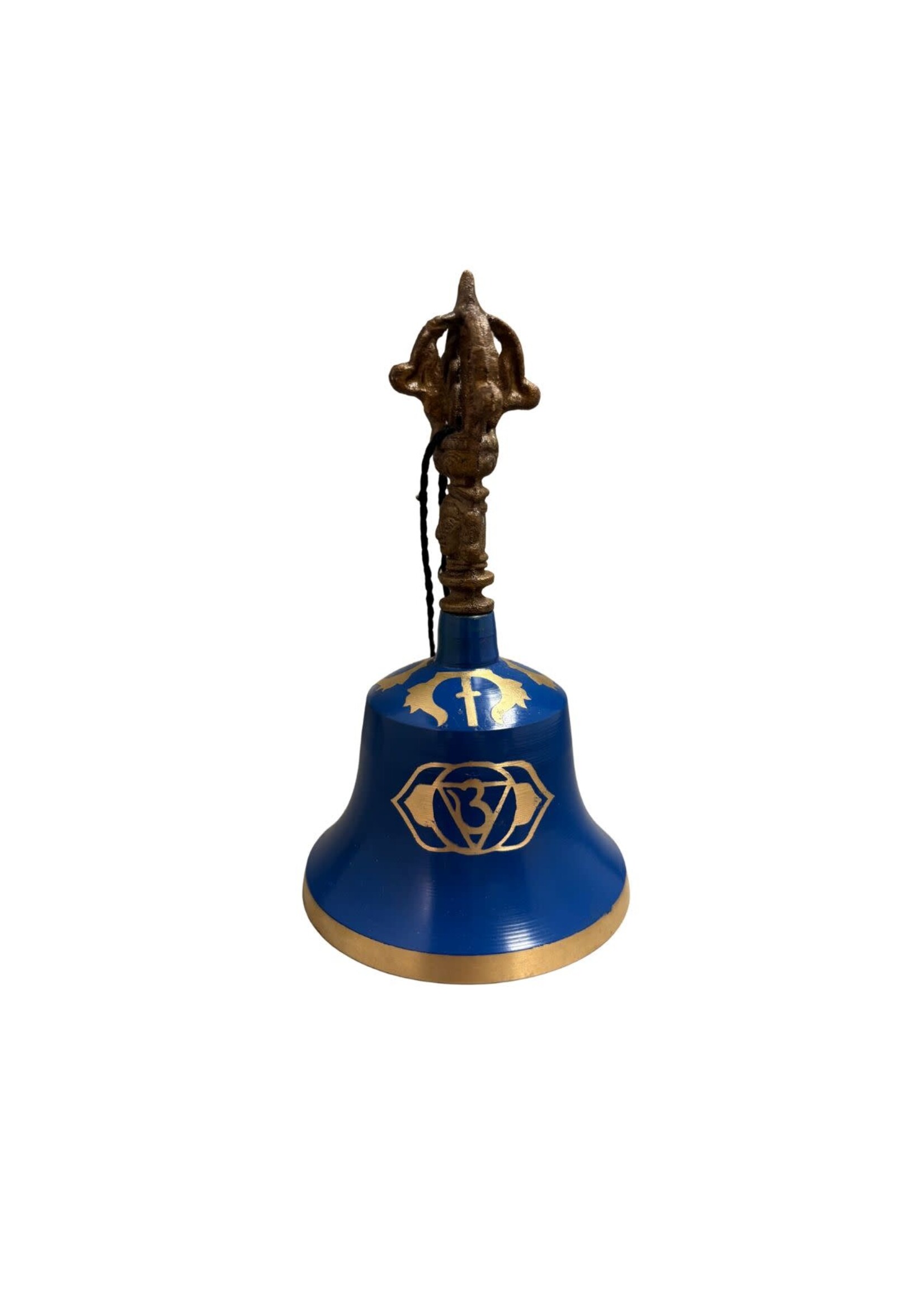 Bell Metal Chakra Third Eye Blue 6.25"