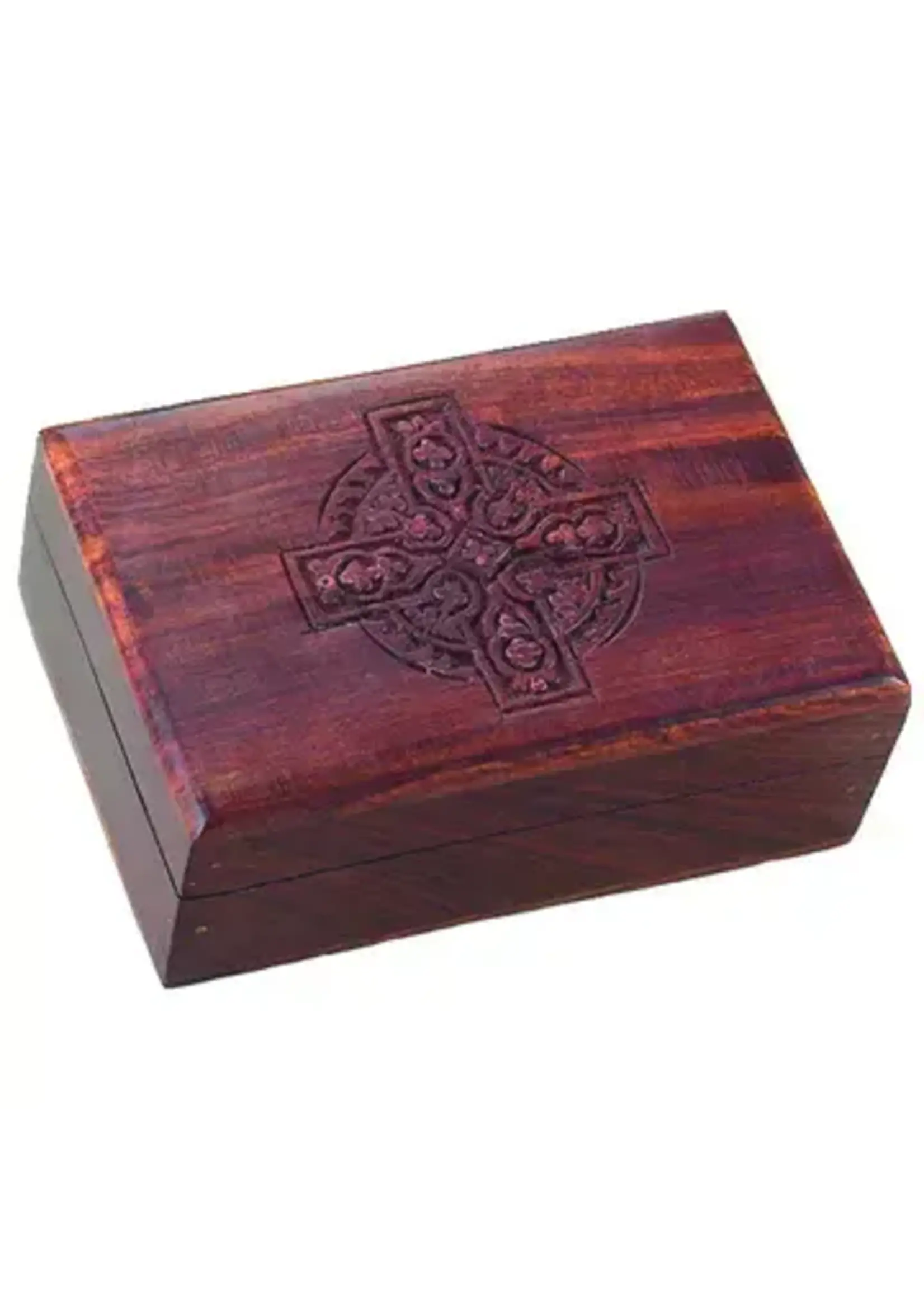 Celtic Cross Wood Box 4"x6"