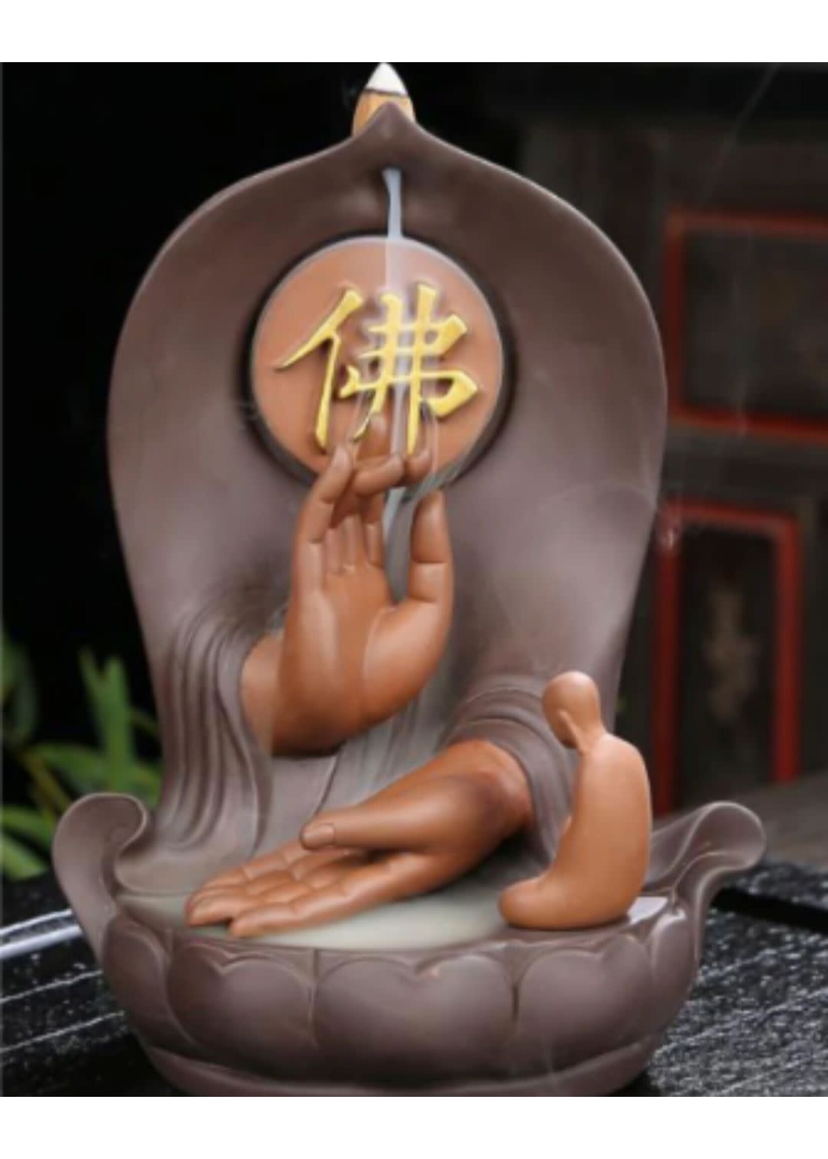 Original Source Serenity Hand Ceramic Backflow Incense Burner