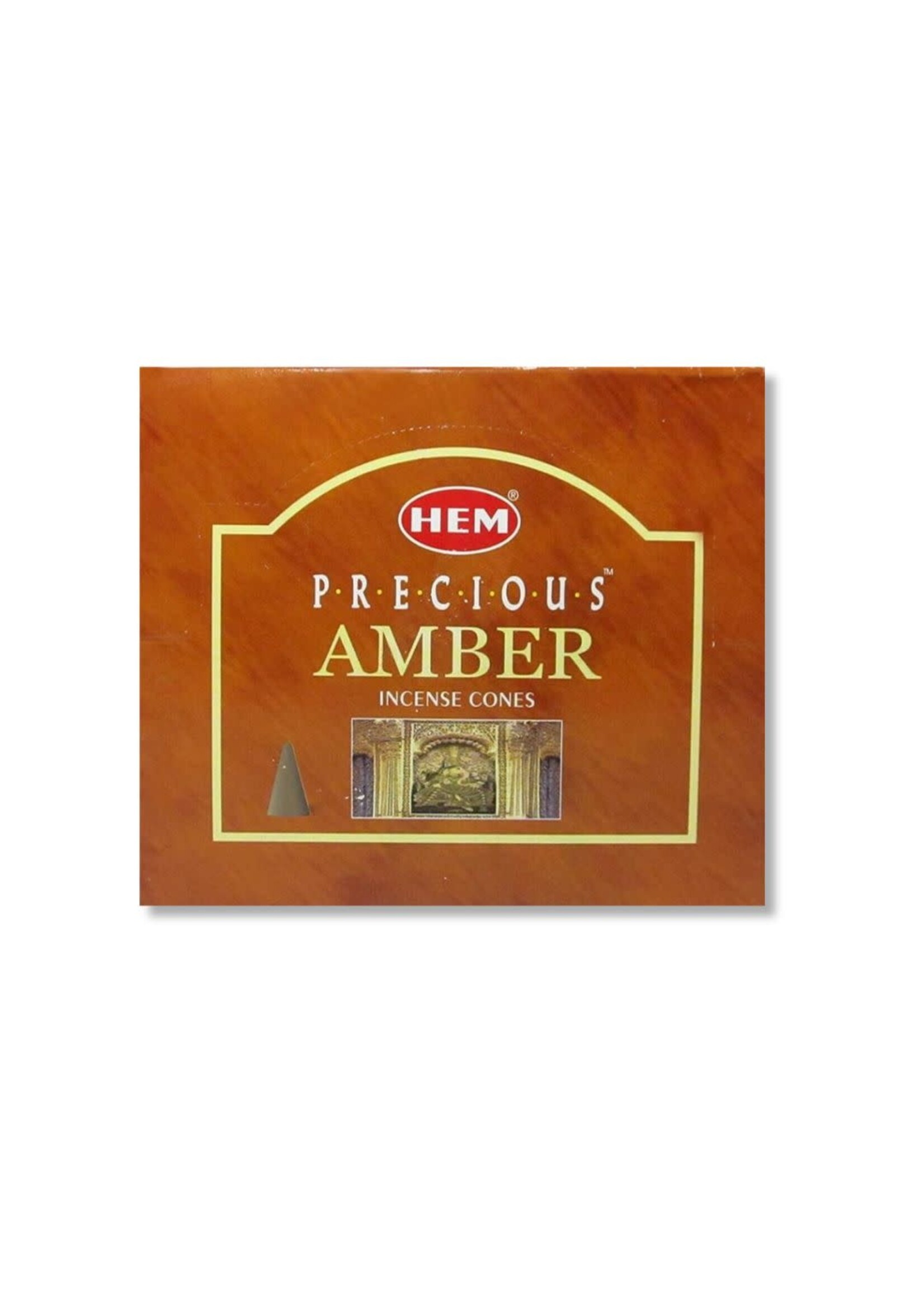 Incense Cones Amber 10 cones per box