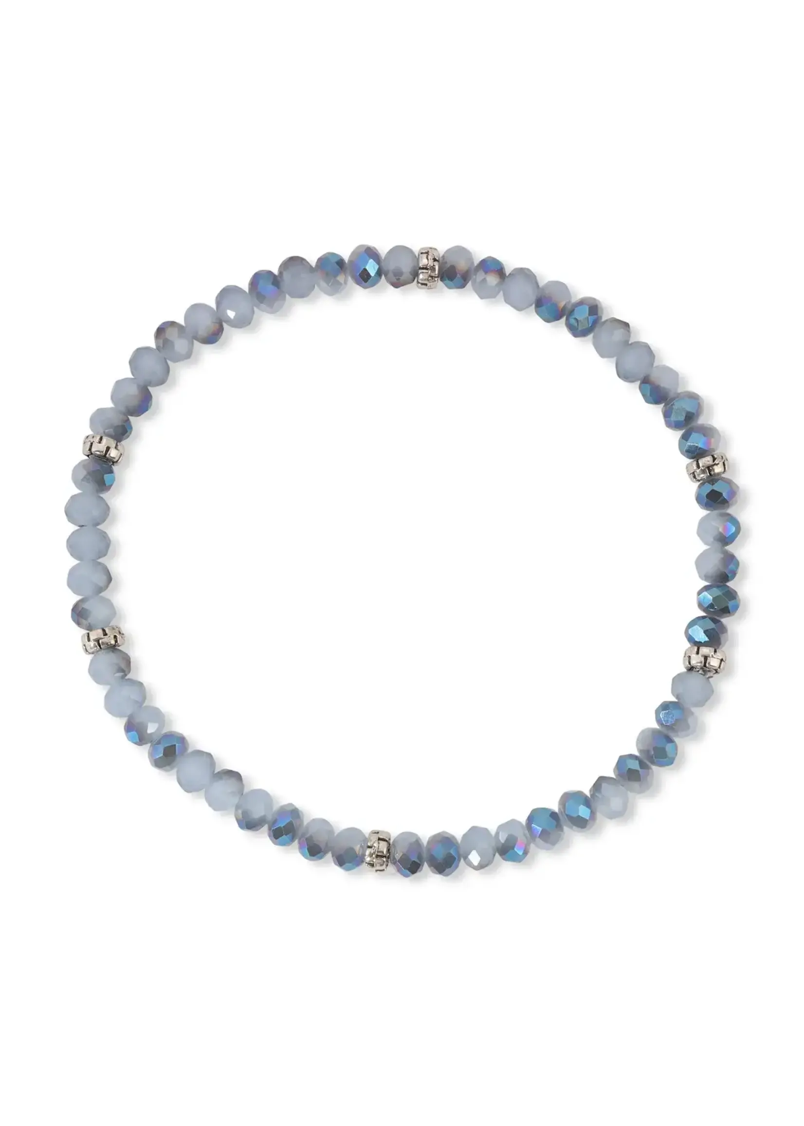 Mini Crystal Bracelet Twilight Sky with Silver Accents
