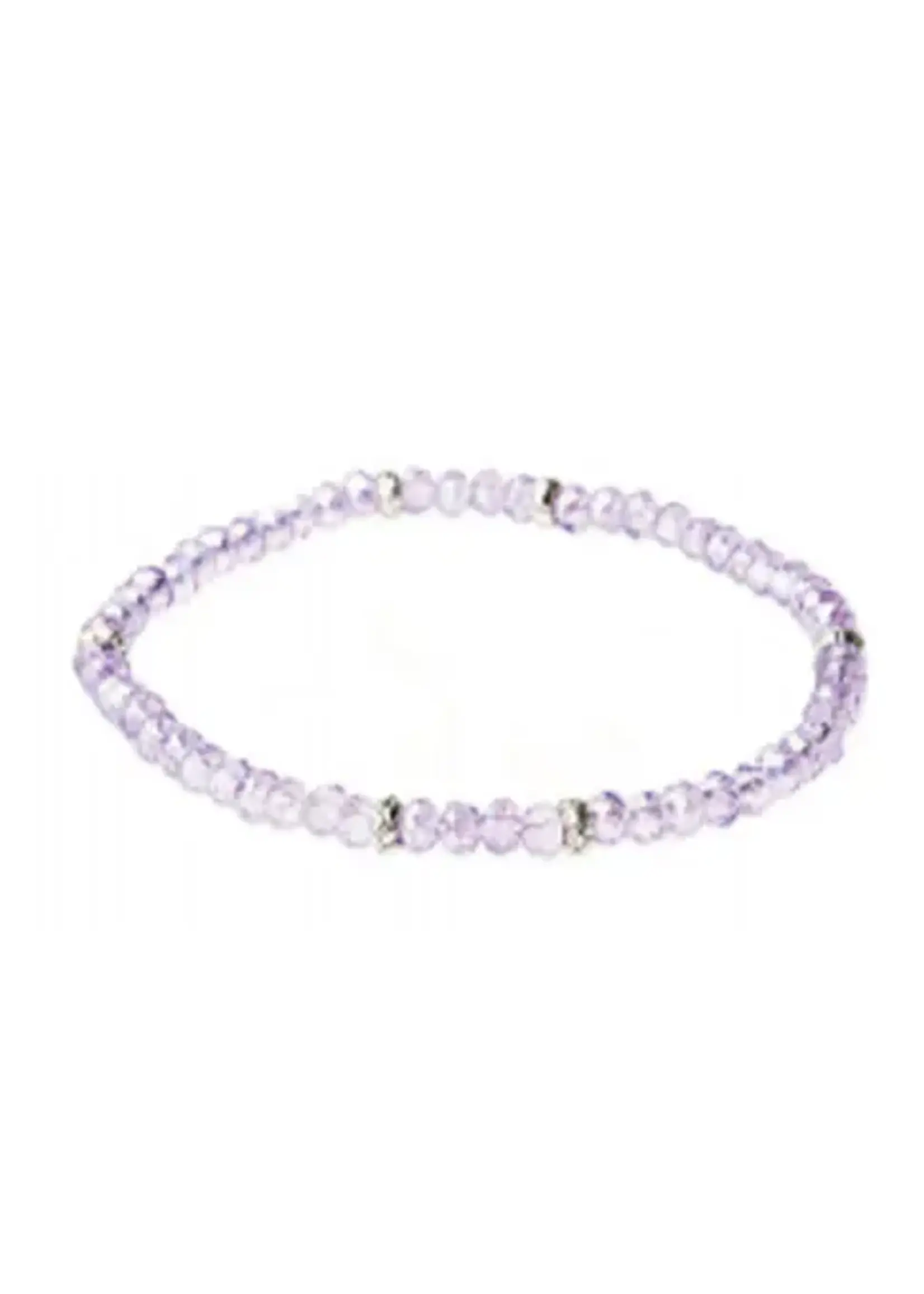 Mini Crystal Bracelet Lavender