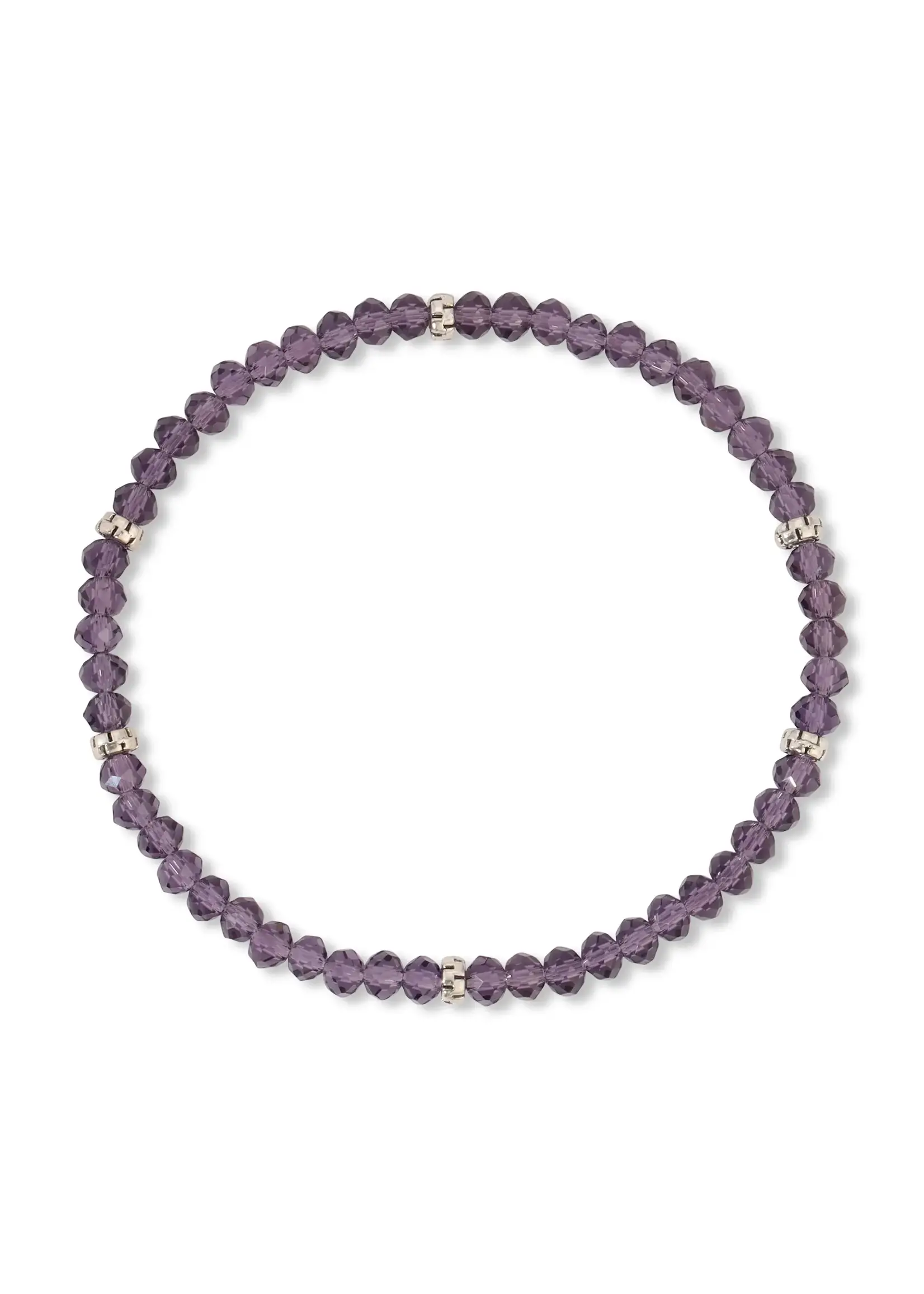 Mini Crystal Bracelet Amethyst