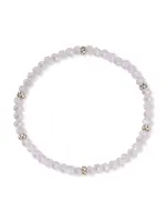Mini Crystal Bracelet Periwinkle with Silver Accents