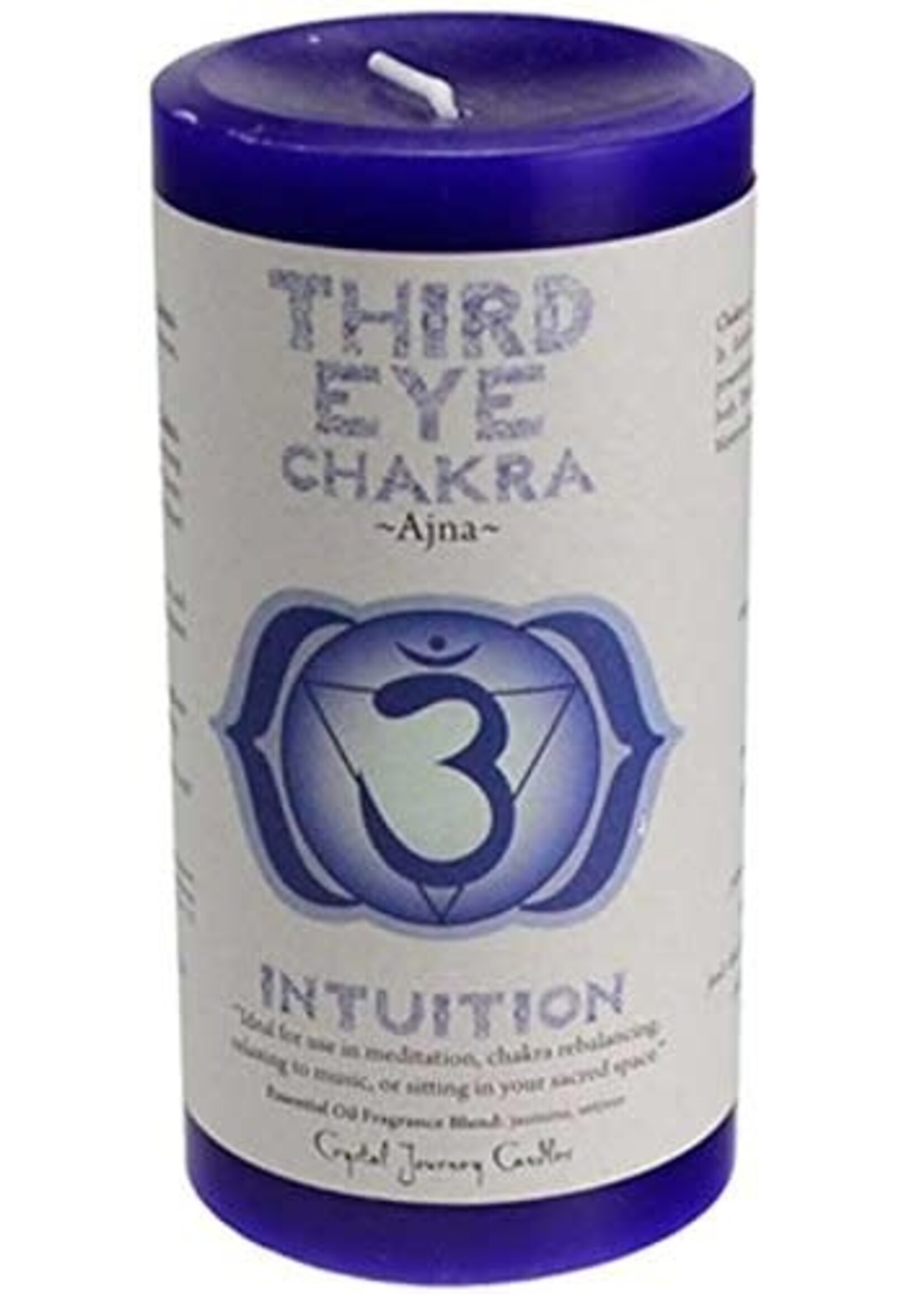 Candle Chakra Pillar Third Eye Ajna