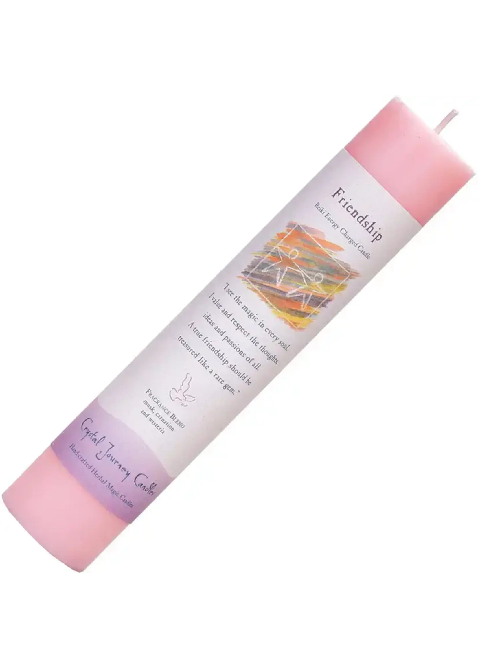 Candle Reiki Herbal Pillar Friendship