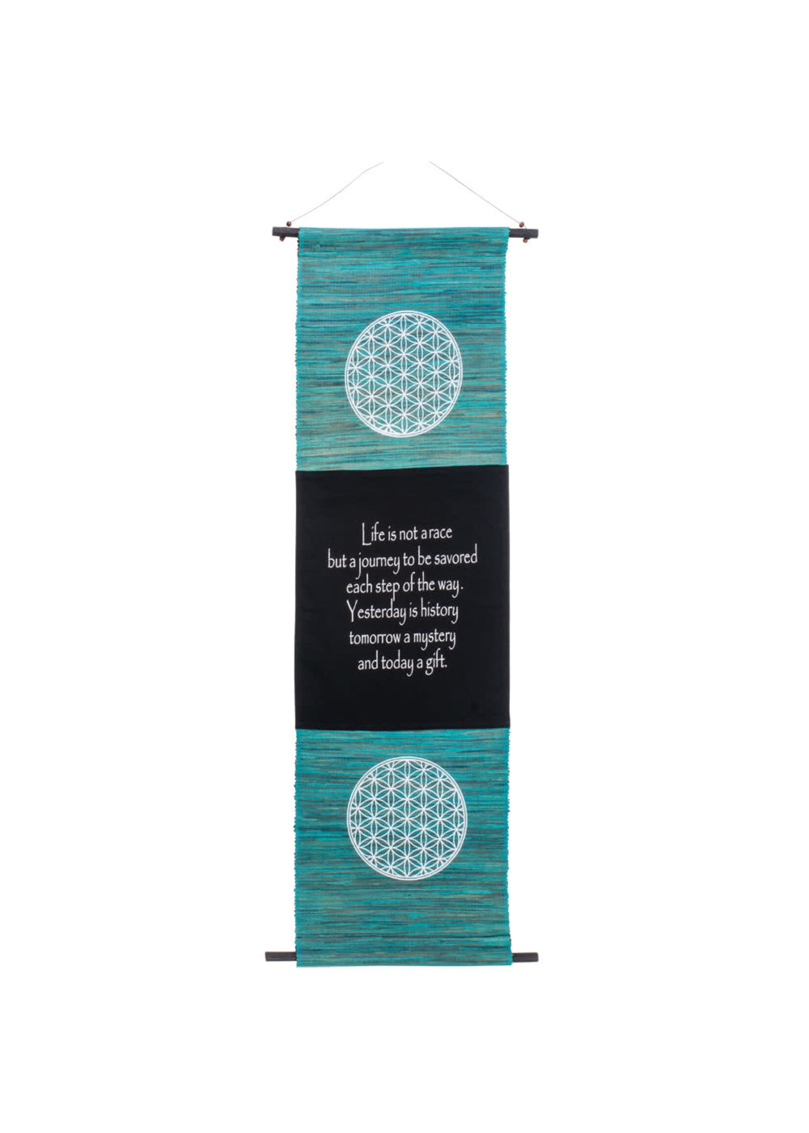 Banner Seagrass & Cotton Flower of Life LG