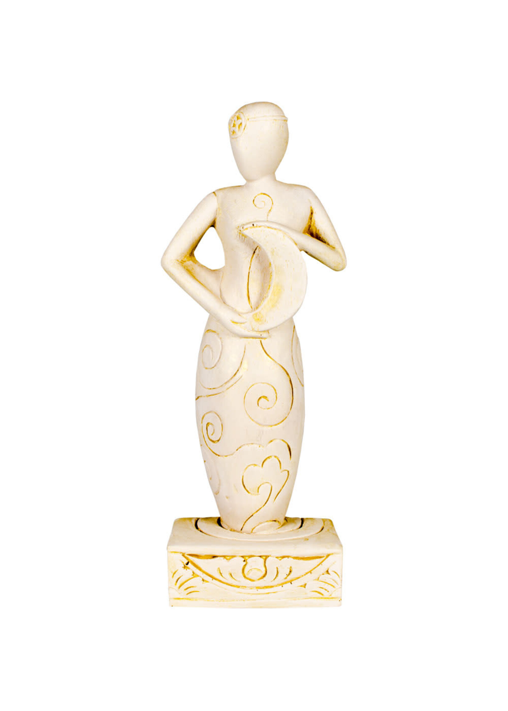 Gypsum Cement Figurine Moon Goddess