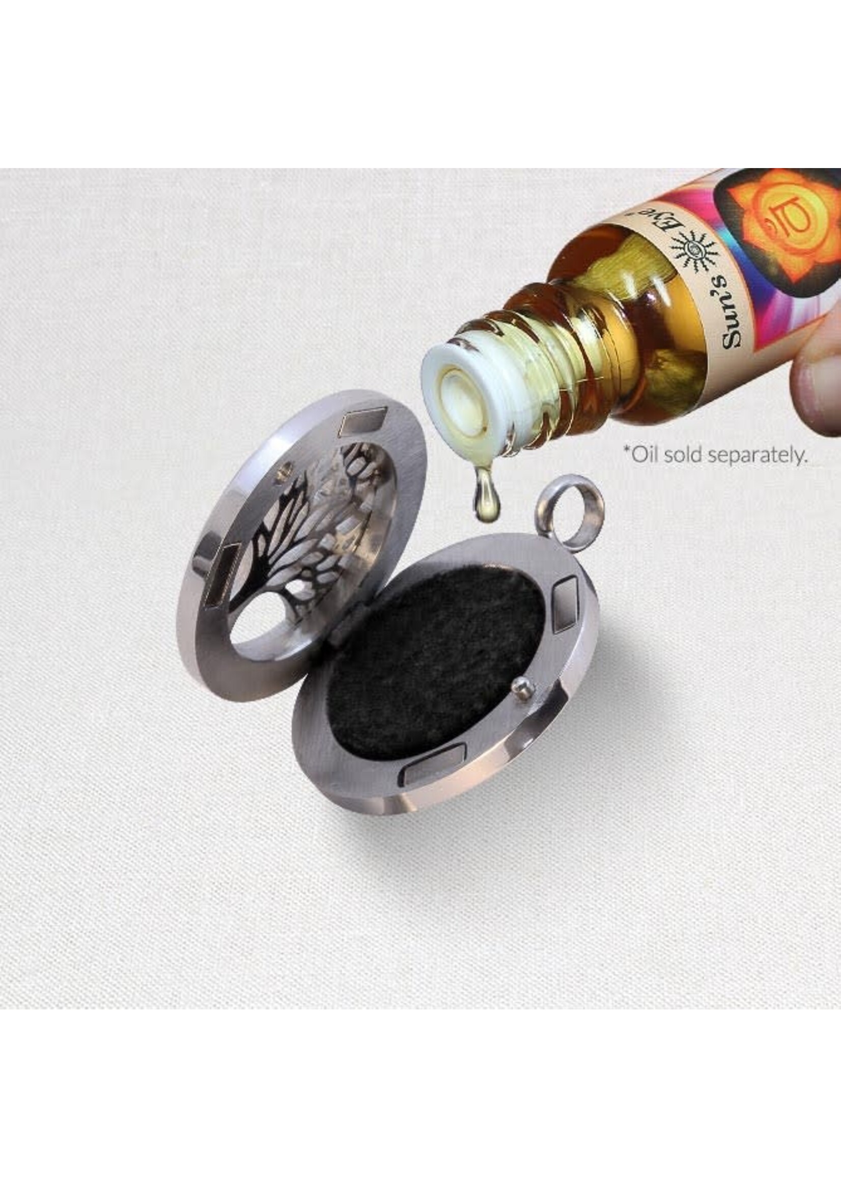 Necklace Aromatherapy Locket Heart