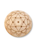 Crystal Grid Wood 10" Heart Chakra
