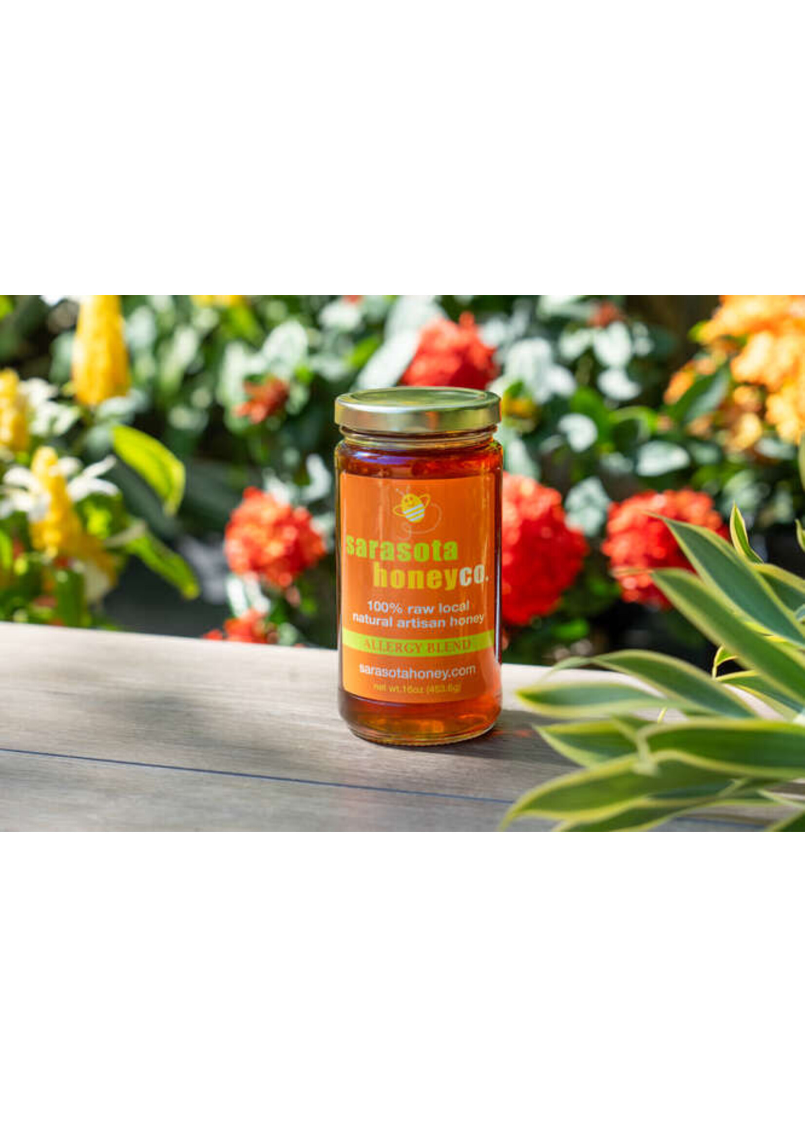 Honey Allergy Blend Raw Honey Jar 16oz