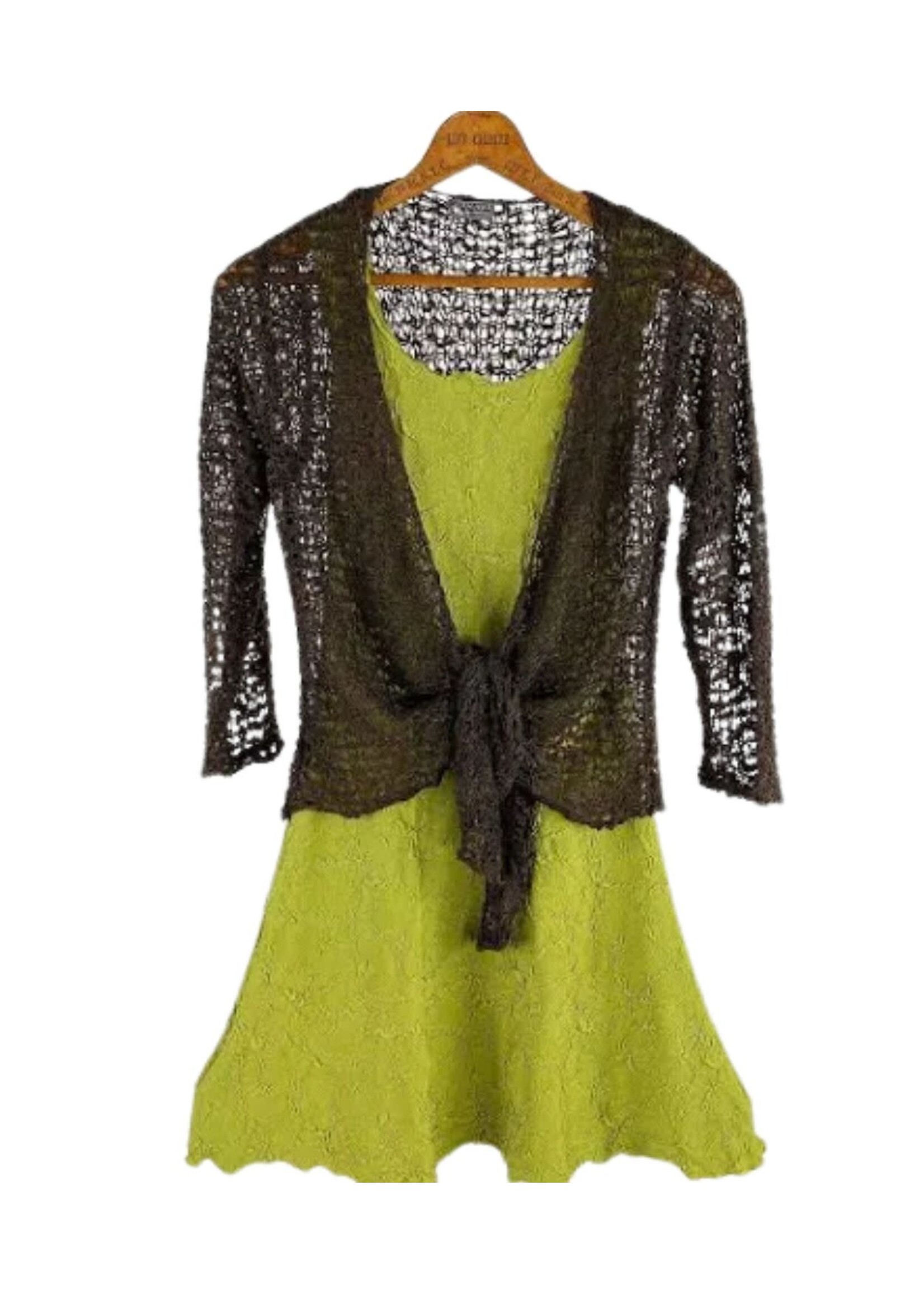 Popcorn Knit Shrug Black