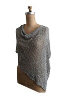 Popcorn Knit 3 Way Charcoal Grey
