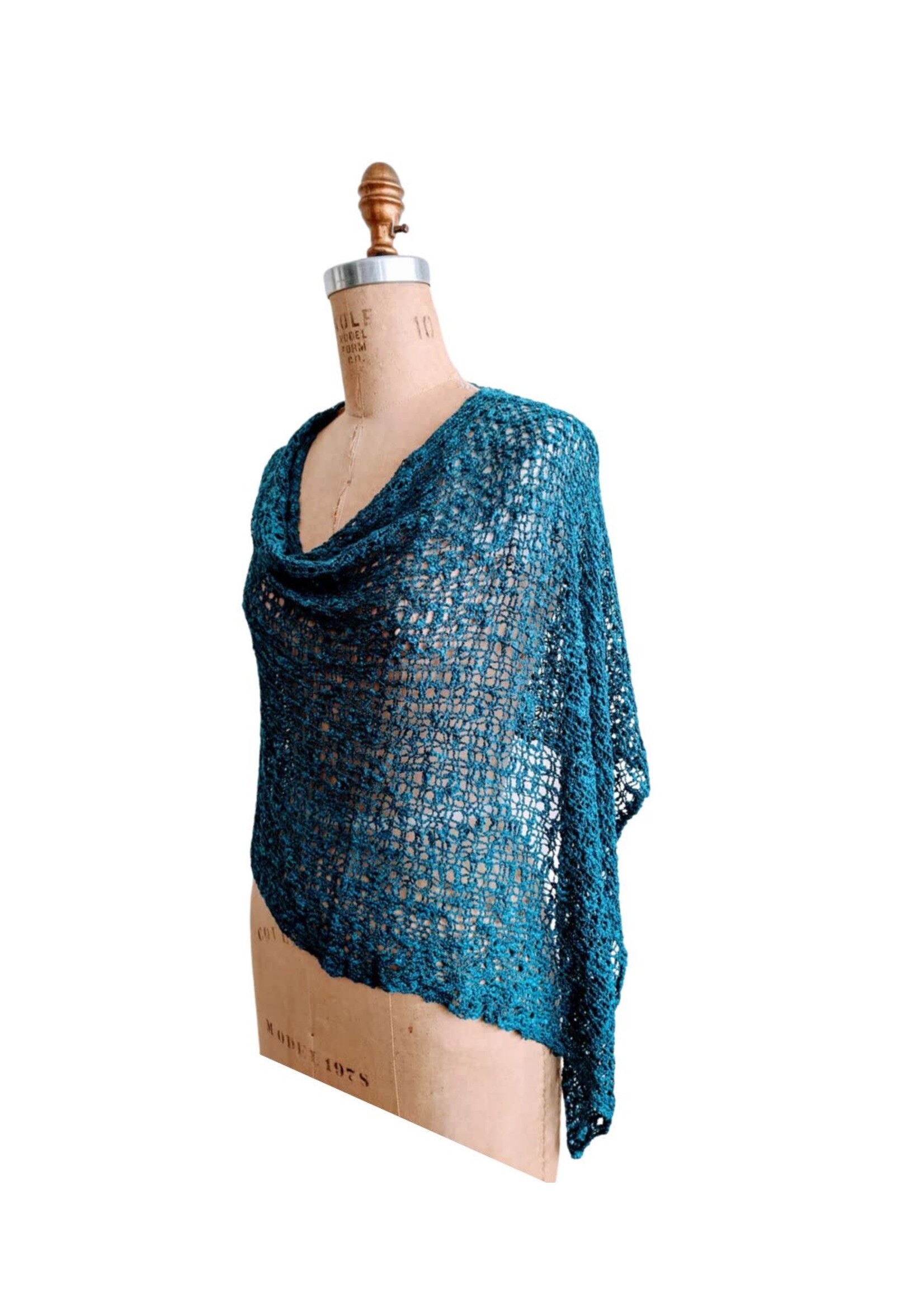 Popcorn Knit 3 Way Cornflower Blue