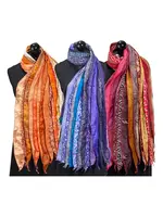 15 Panel Recycled Sari Scarves
