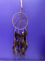 Dream Catcher Brown Natural Hackle & Pheasant Feather