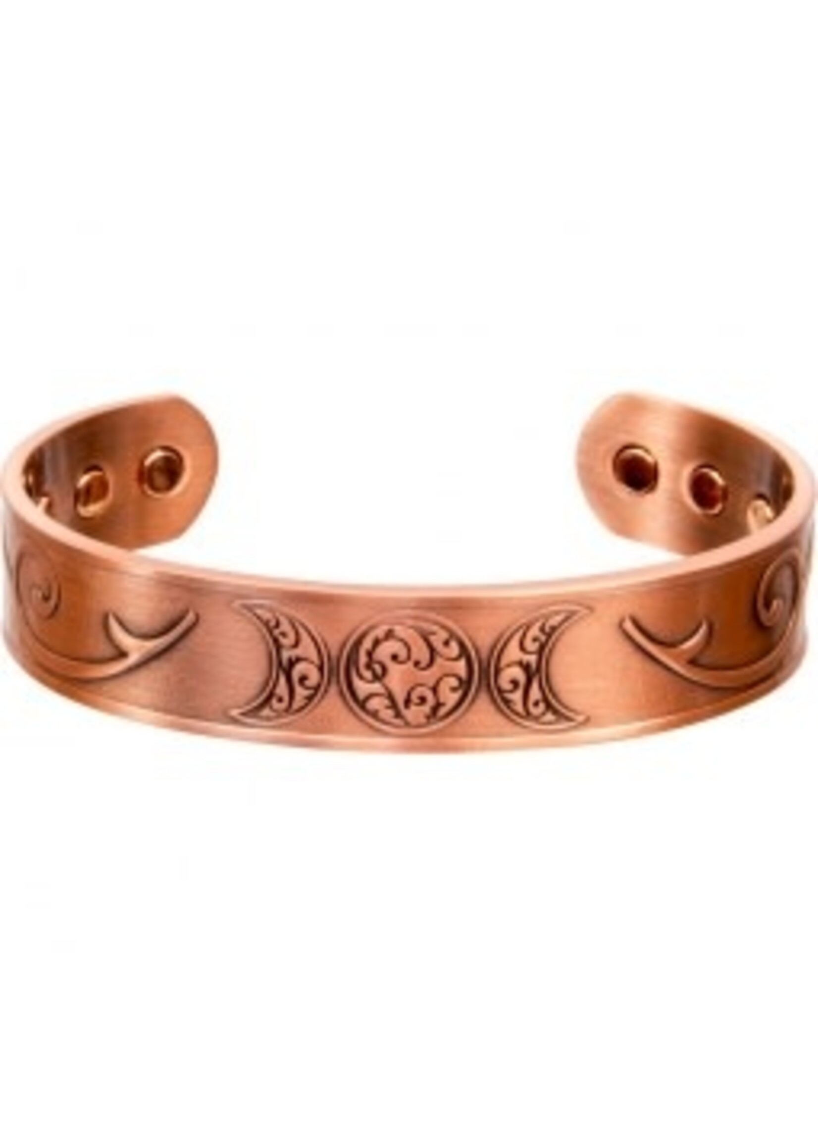 Bracelet Magnetic Copper Triple Moon