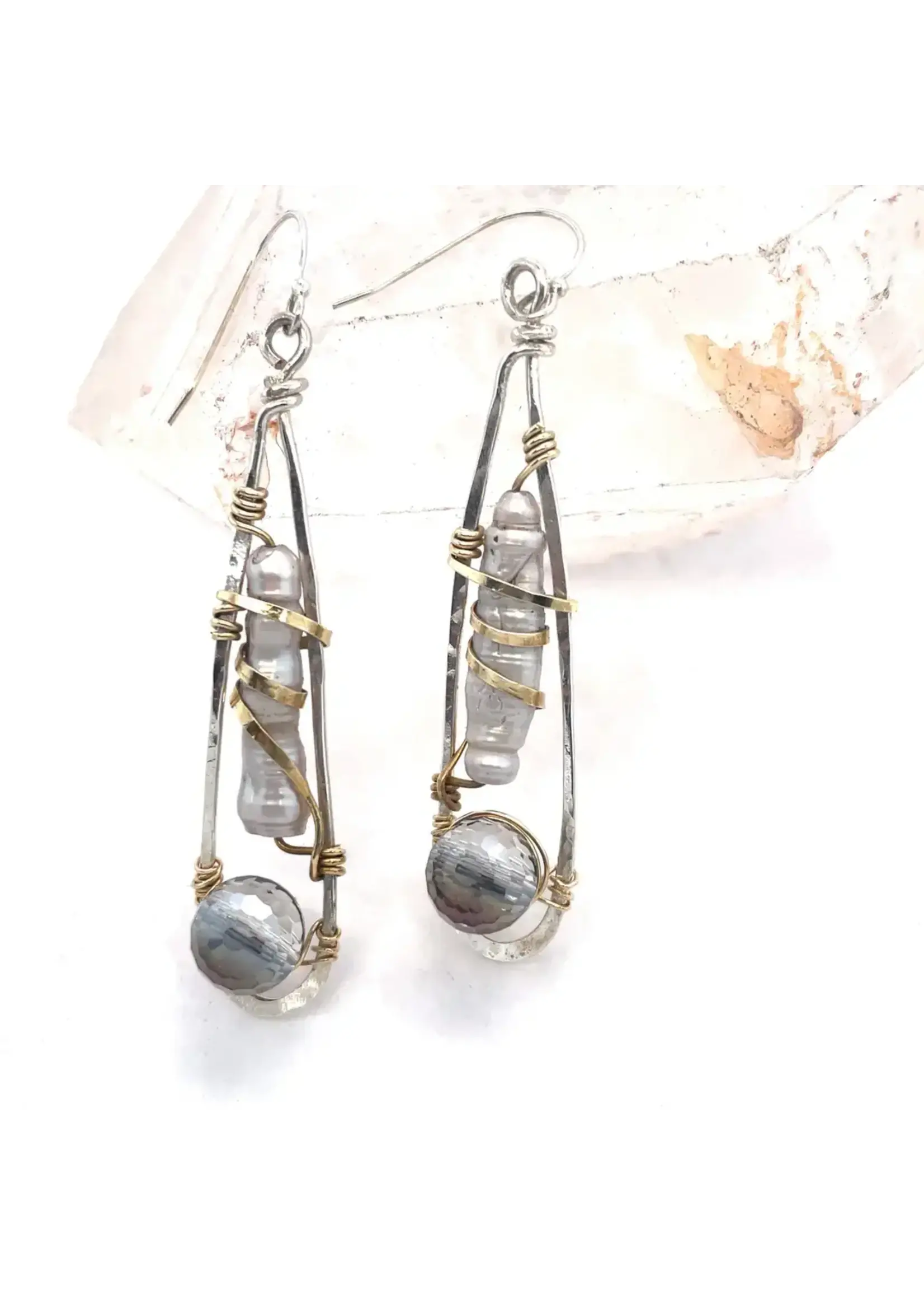 Earrings Mollusk SS French Hooks