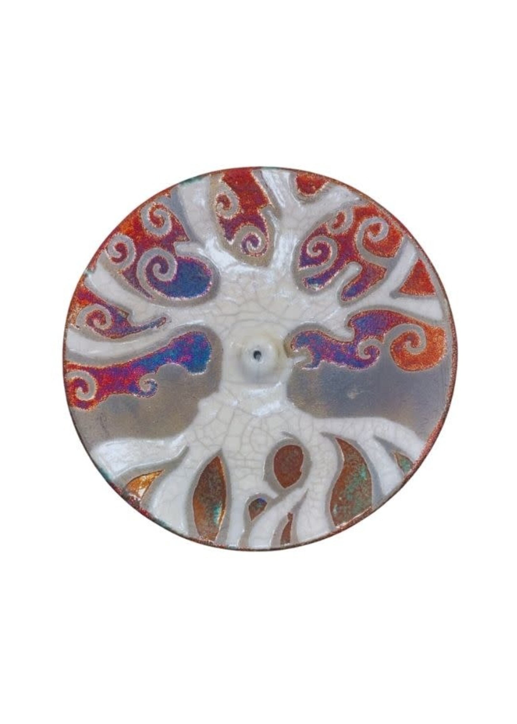 Raku Incense Burner Tree of Life