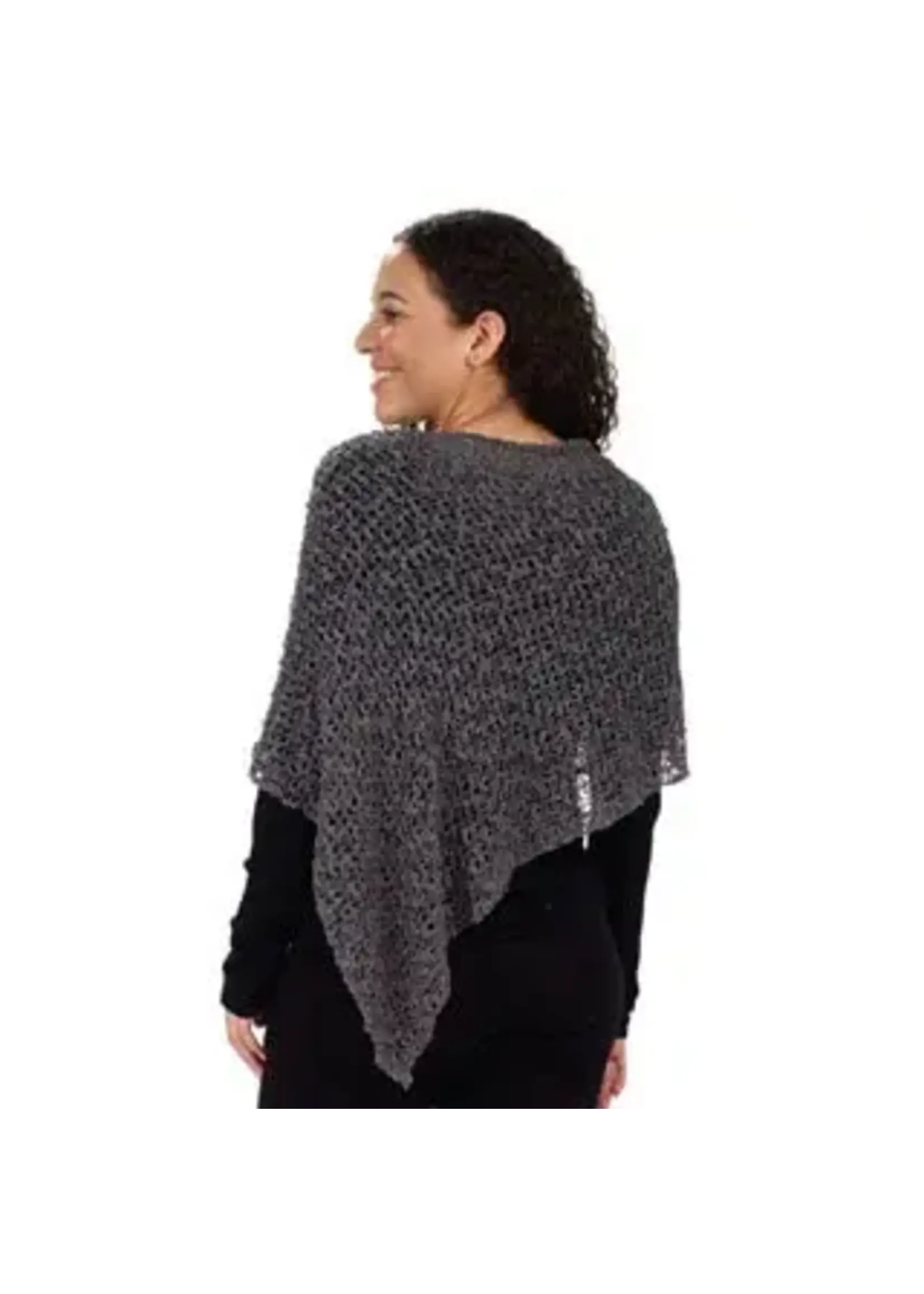 Popcorn Knit 3 Way Grey