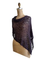 Popcorn Knit 3 Way Dark Grape