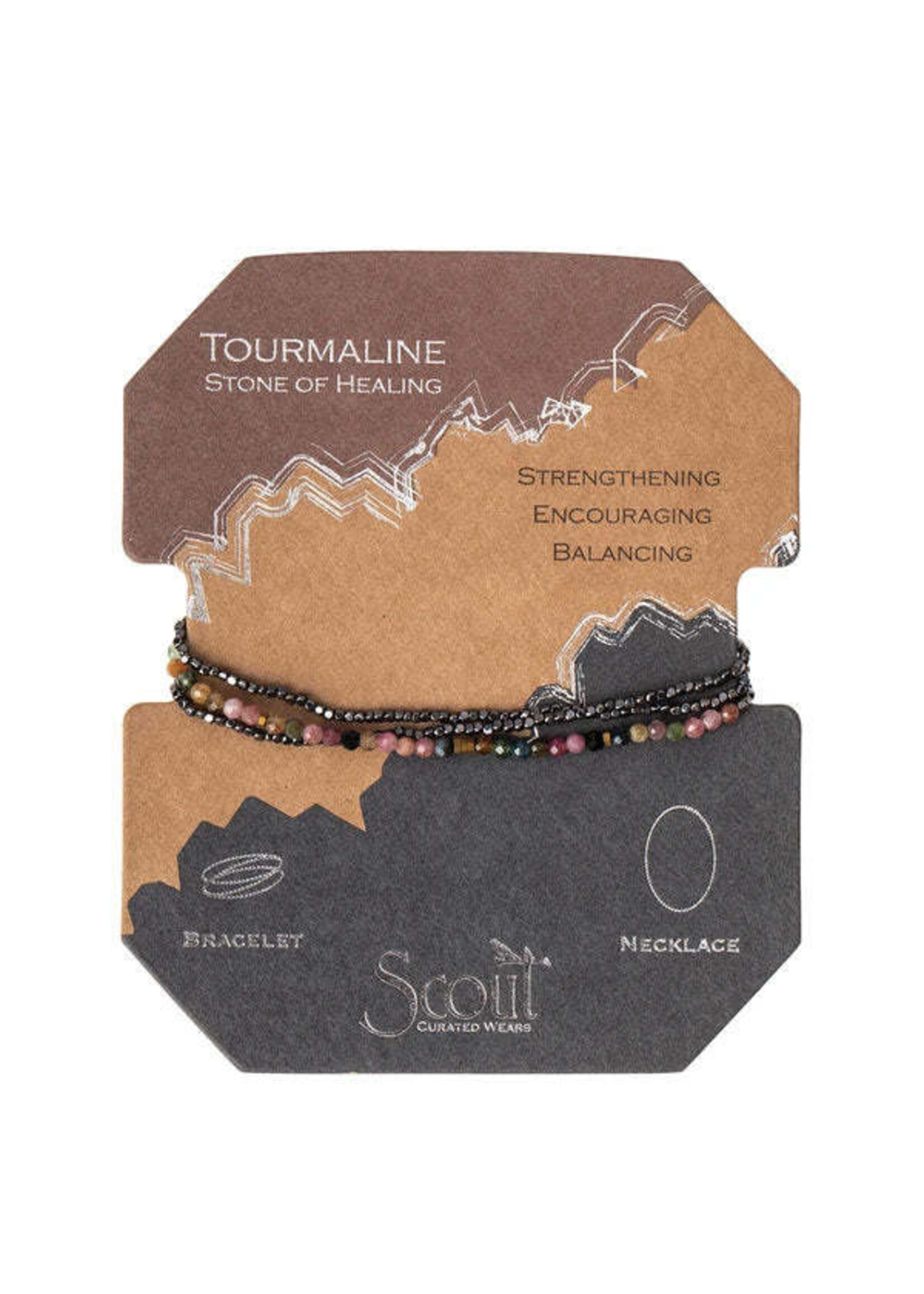 Bracelet/Necklace Tourmaline Hematite