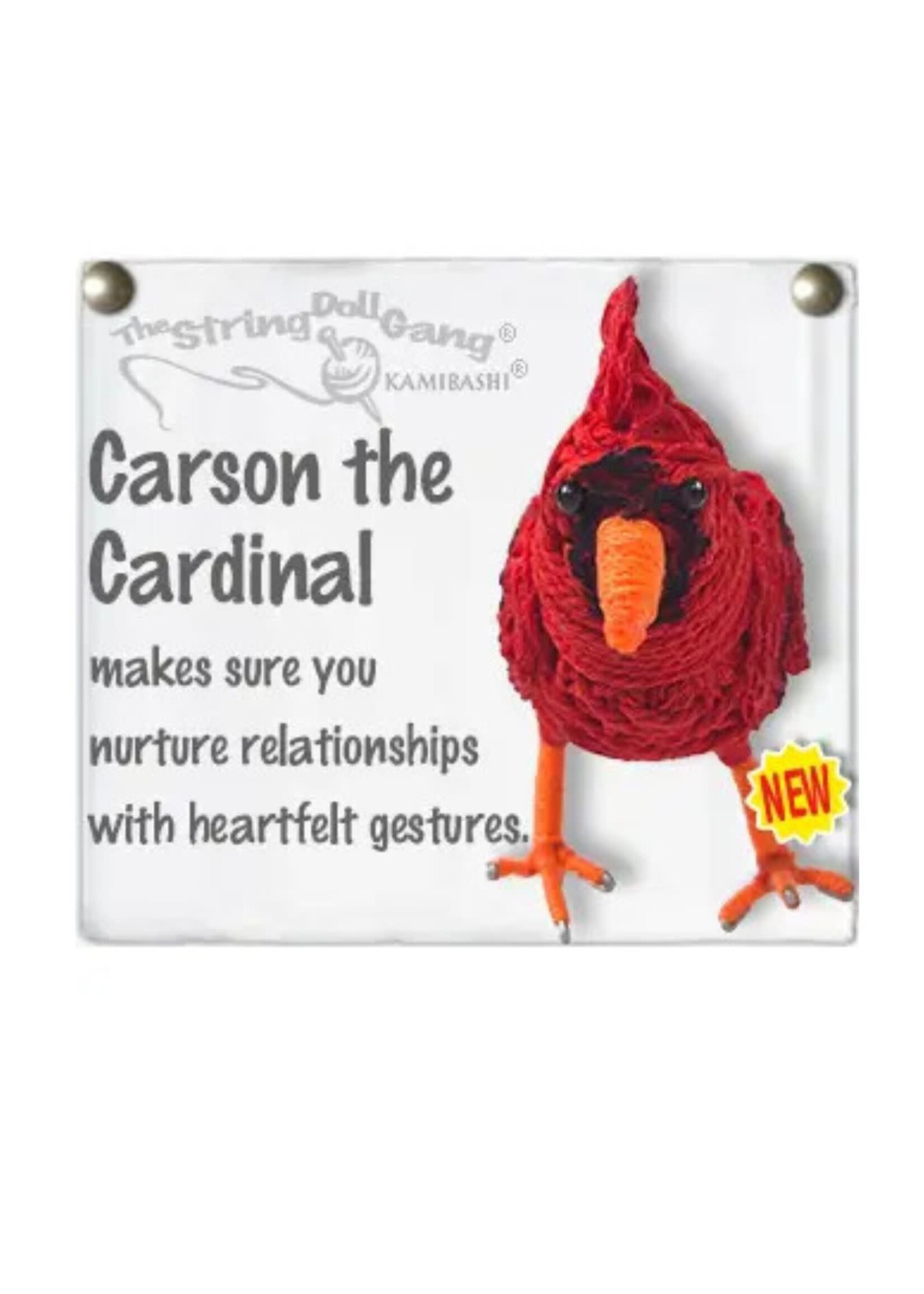 String Doll Keychain Carson the Cardinal