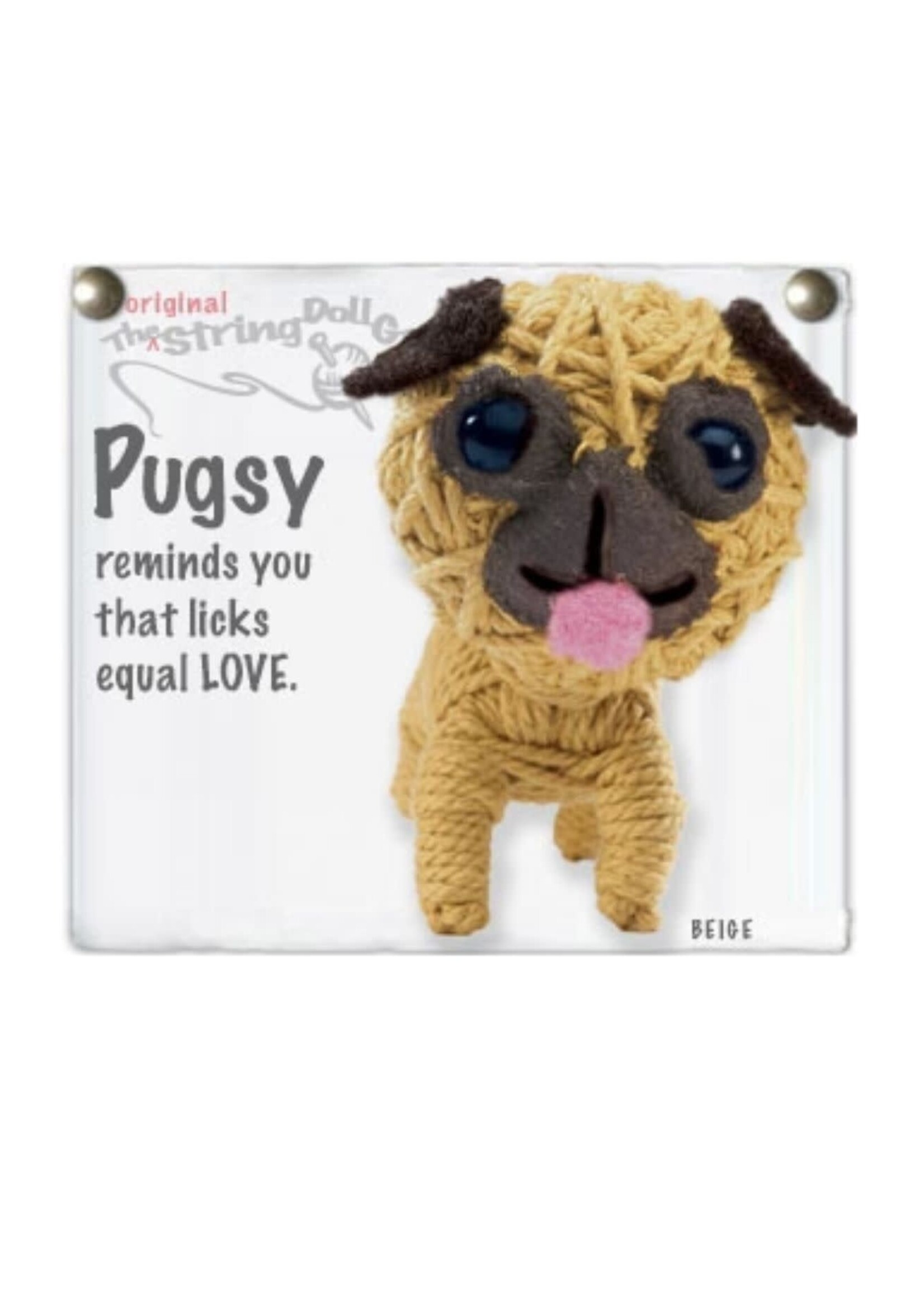 String Doll Keychain Pugsy the Pug