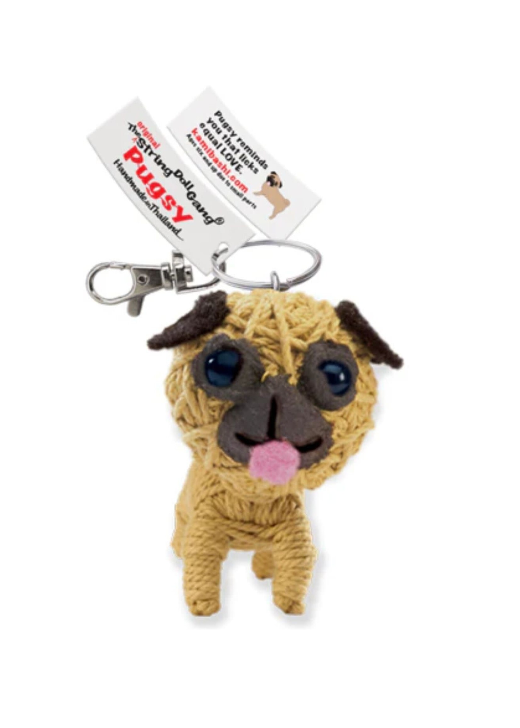 String Doll Keychain Pugsy the Pug