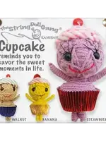 String Doll Keychain Cupcake