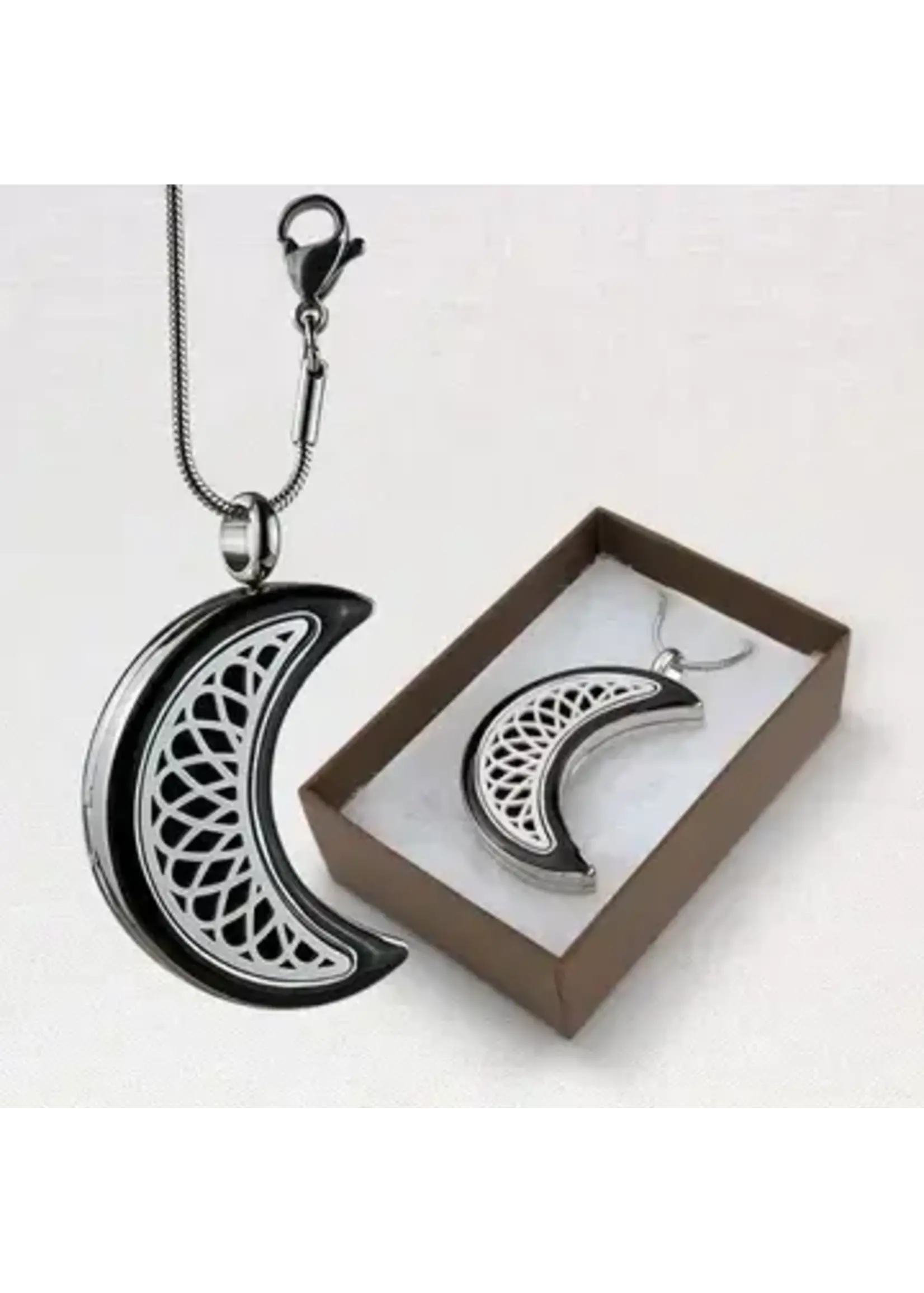 Necklace Aromatherapy Locket Moon