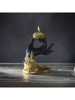 Buddha with Hand Votive Holder