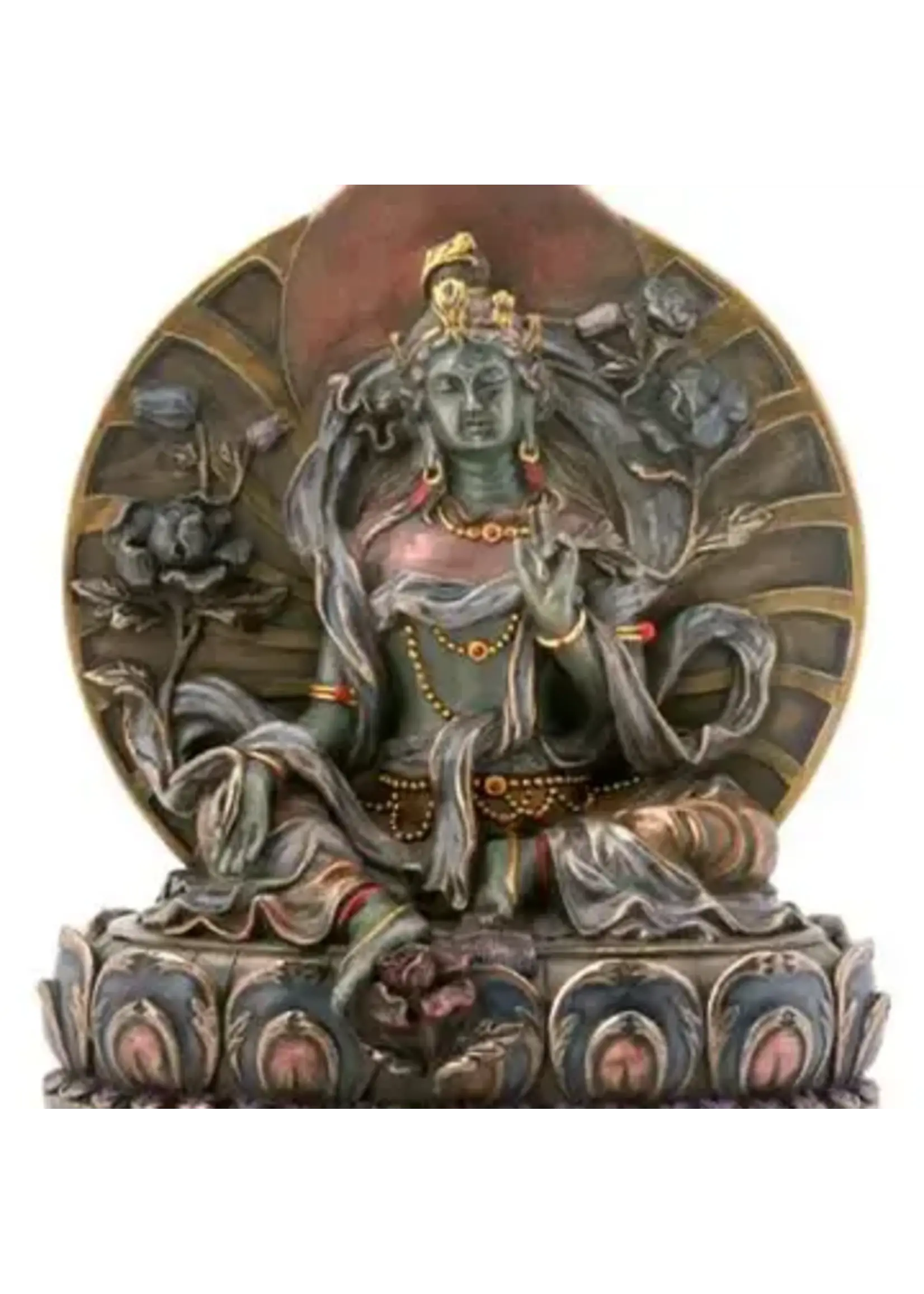 Statue Eastern Buddha Green Tara
