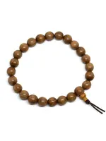 Bracelet Gold Phoebe Wood Beaded 8mm