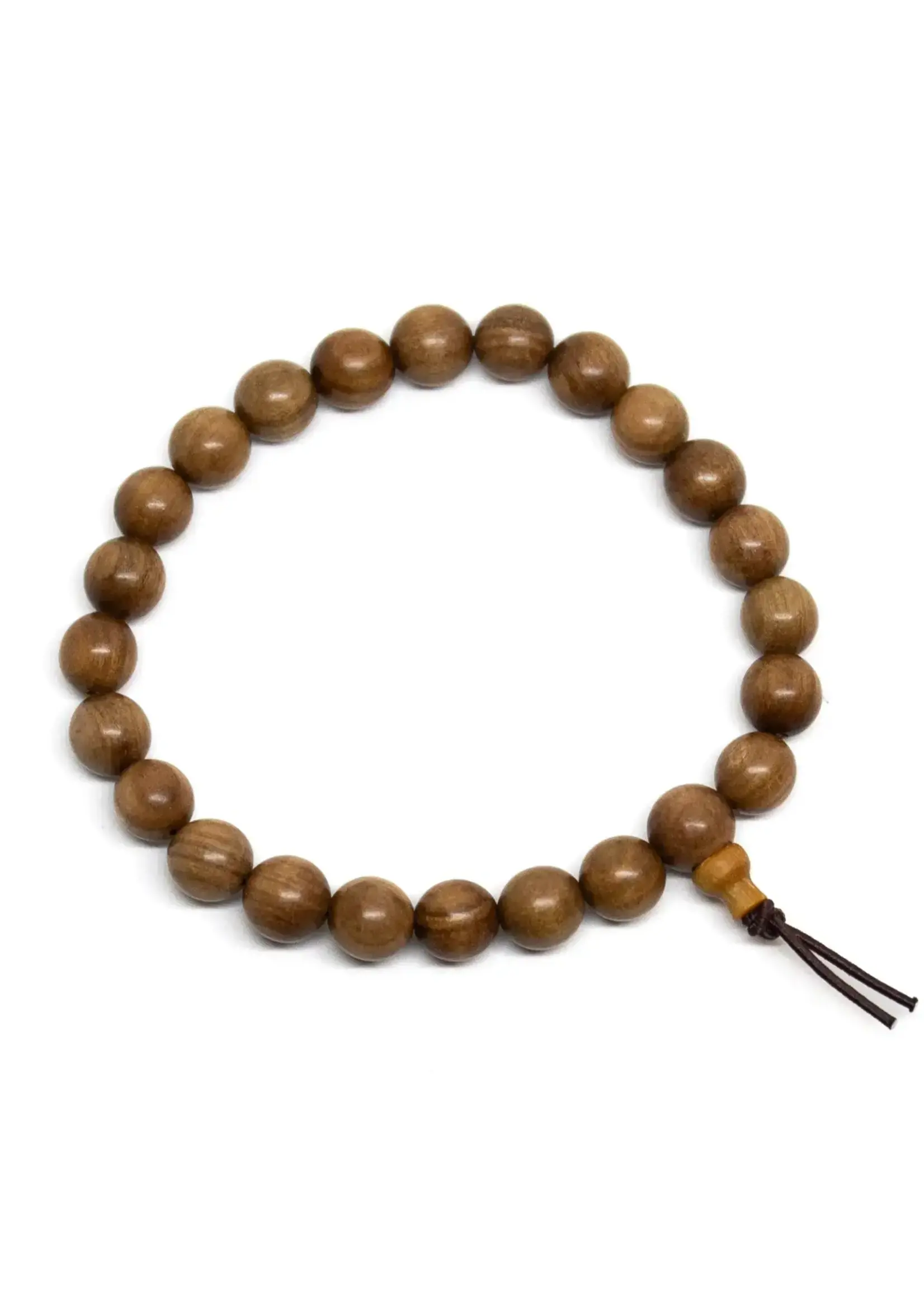 Bracelet Gold Phoebe Wood Beaded 8mm