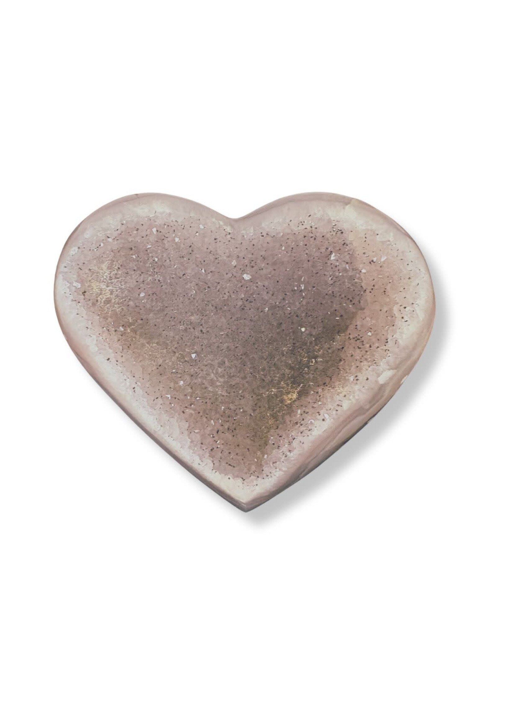 Agate Druzy Heart