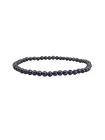 Blue Goldstone Bracelet 4mm