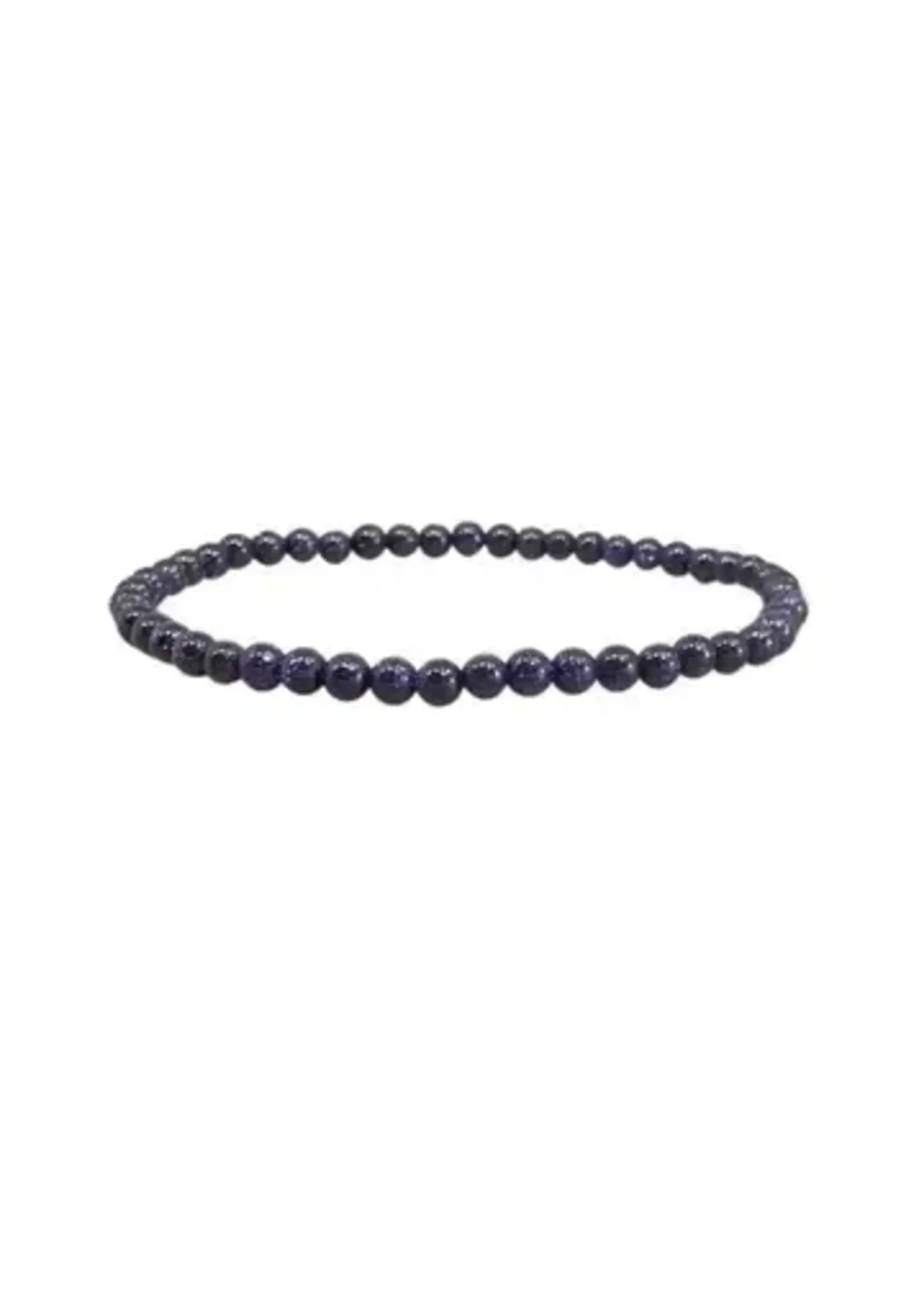 Bracelet Blue Goldstone Stone of Empowerment 4mm
