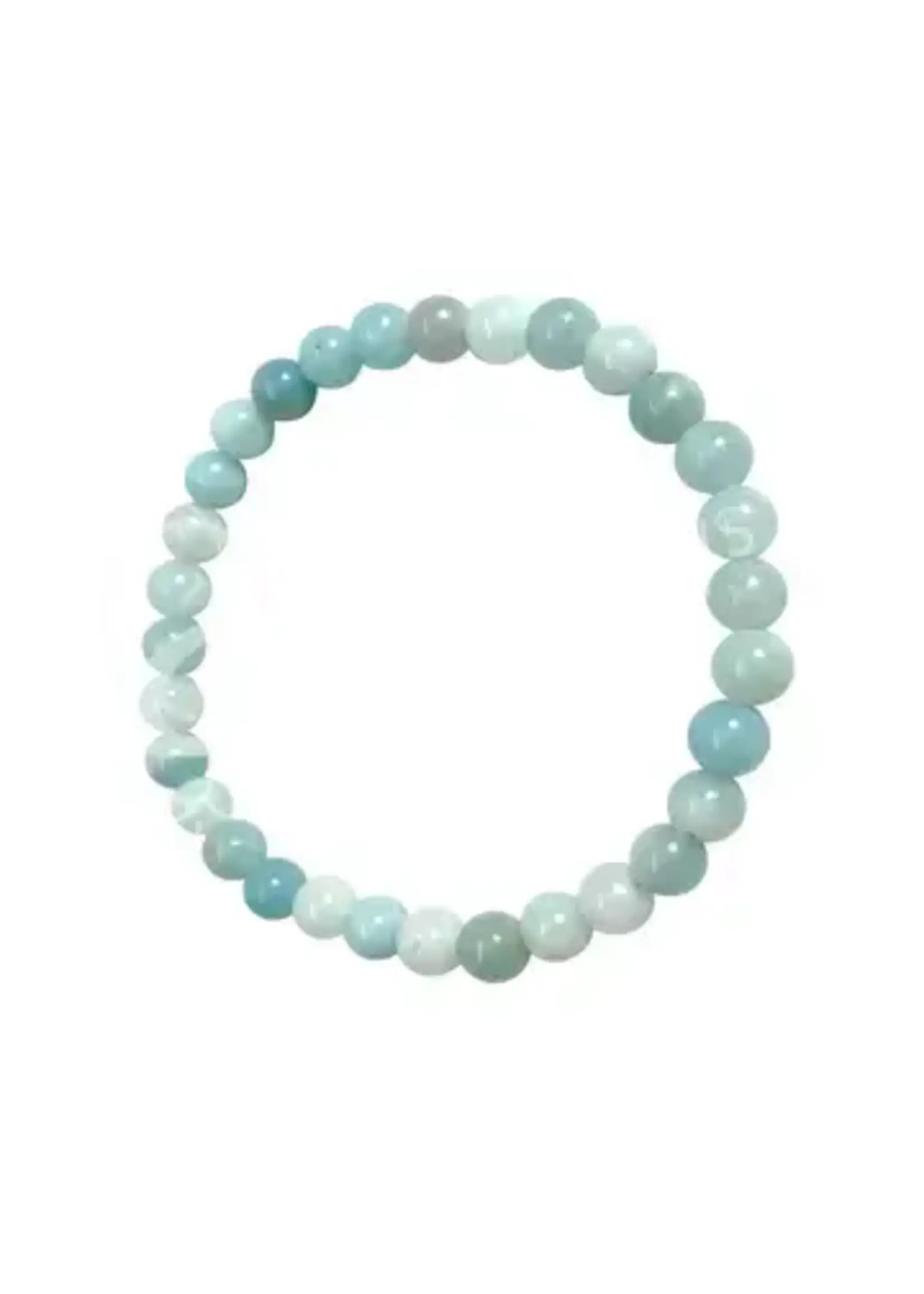 Bracelet Amazonite Stone of Courage 4mm