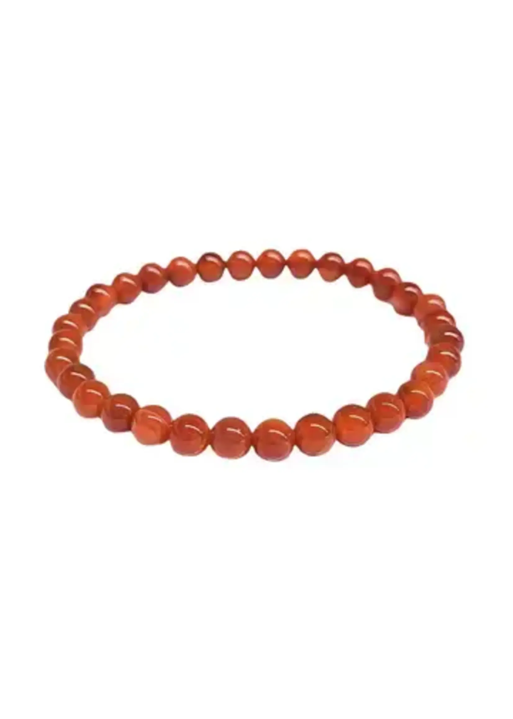 Bracelet Carnelian Stone of Confidence 4mm