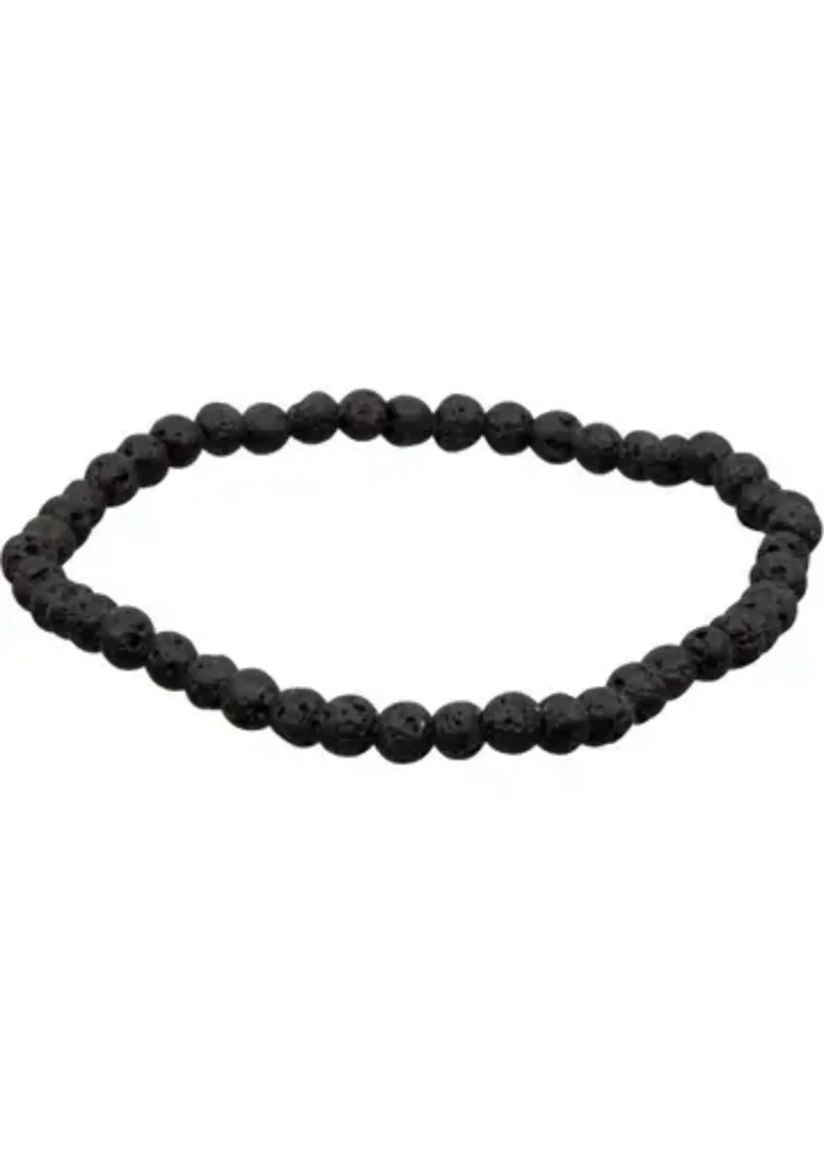 Bracelet Lava Bead 4mm