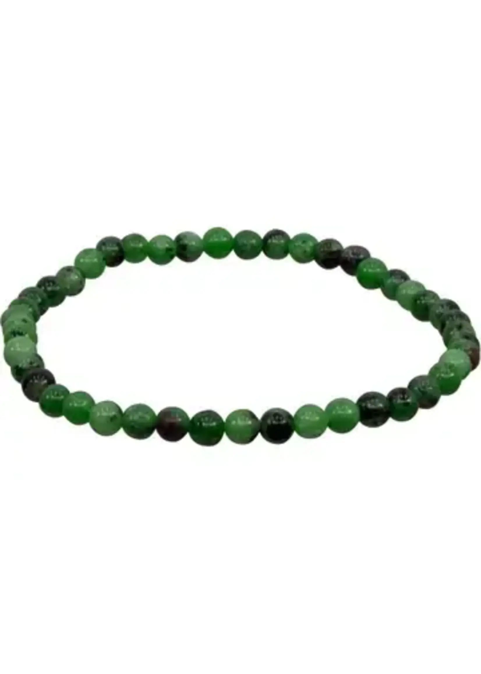 Bracelet Ruby Zoisite 4mm