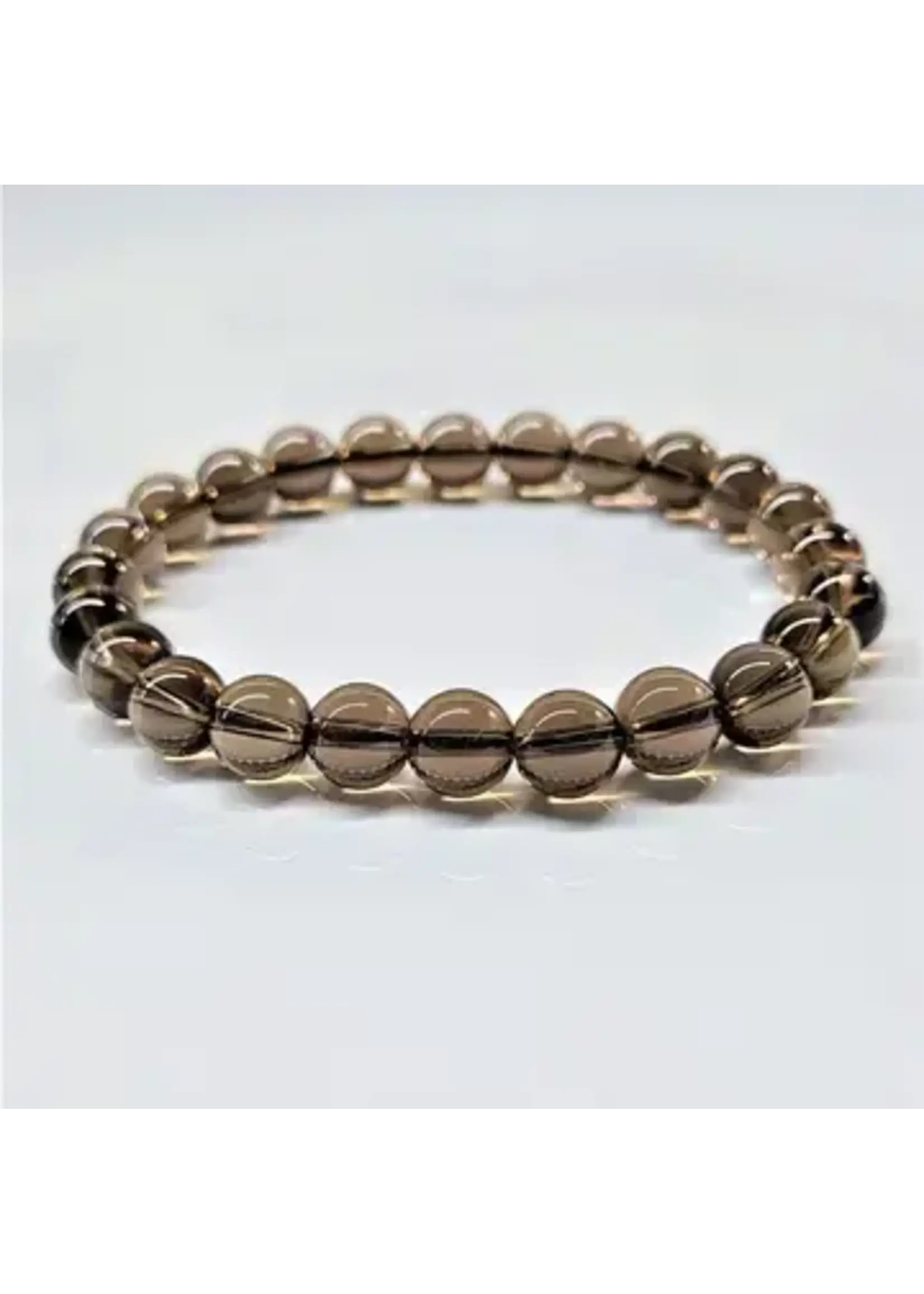 Bracelet Smokey Quartz Stone of Grounding 4mm