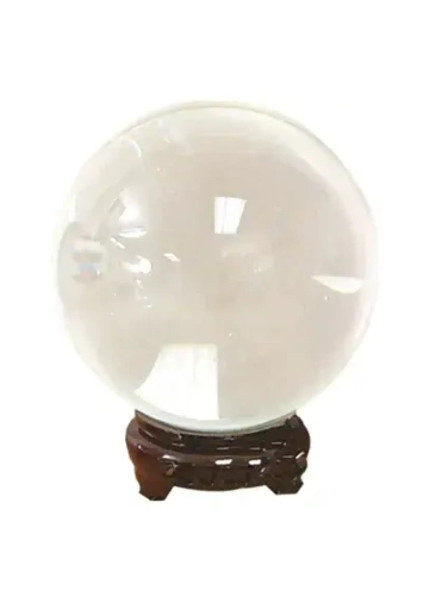 Crystal Ball Clear with Stand 5.1" dimension