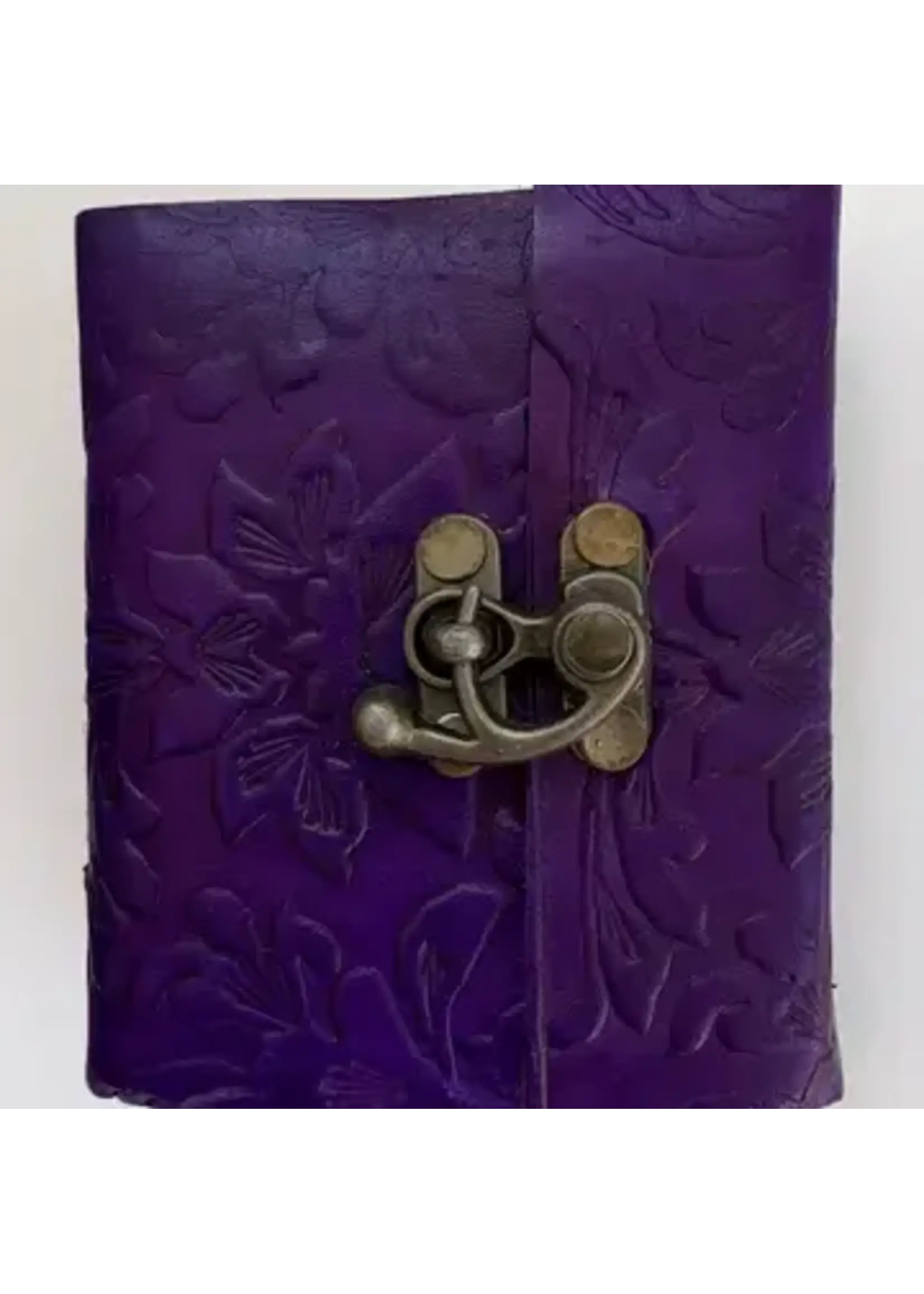 Journal Purple Embossed 3"x4"