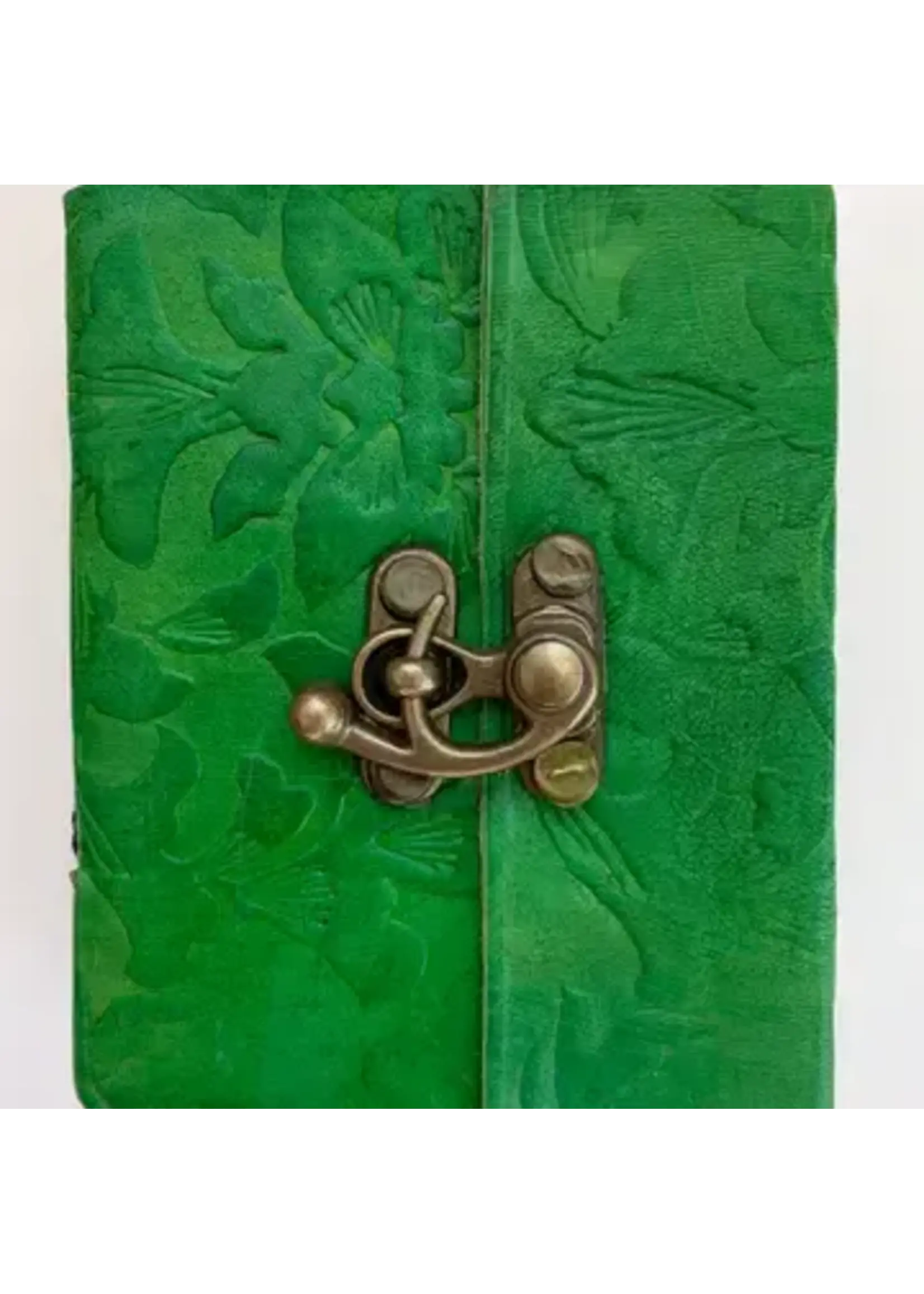 Journal Green Embossed 3"x4"