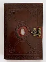 Journal Moonstone with Gemstone 5" x 7"