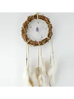 Dream Catcher Twig with Amethyst Stones 6"