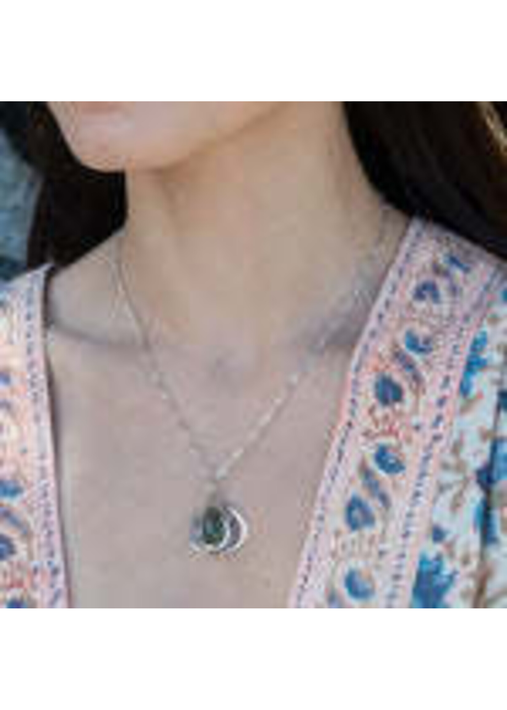 Necklace Thistle Faceted Green Amethyst