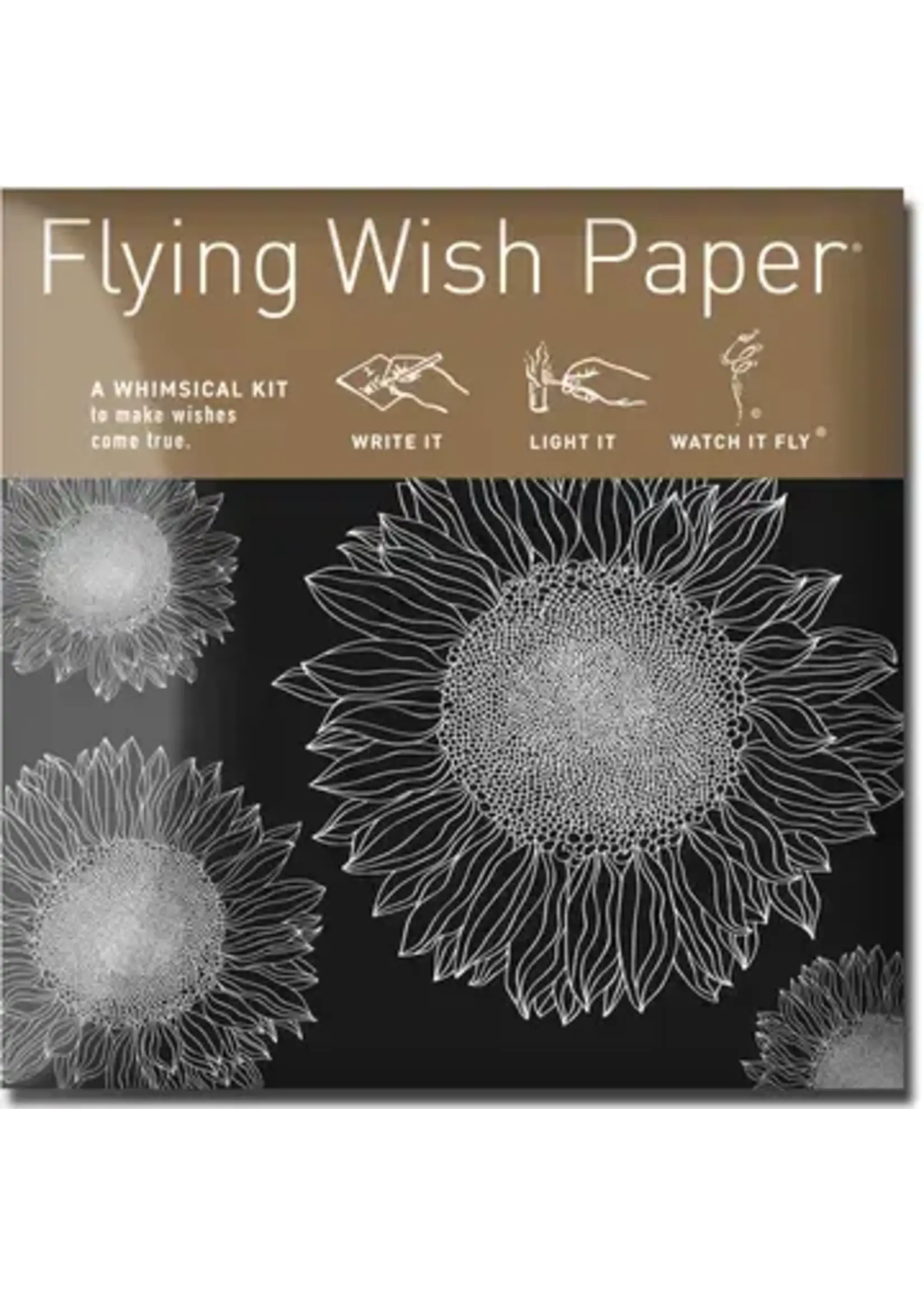Flying Wish Paper Sunflowers